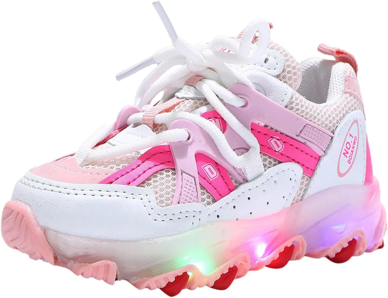 EnJoCho Kids Running Shoes Girls Led Children Luminous Sport Kids Baby Shoes Light Boys Bling Baby Shoes Breathable