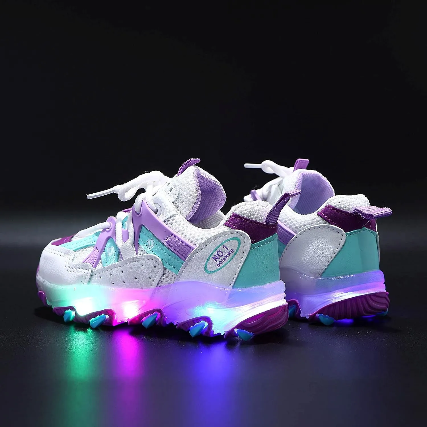 EnJoCho Kids Running Shoes Girls Led Children Luminous Sport Kids Baby Shoes Light Boys Bling Baby Shoes Breathable