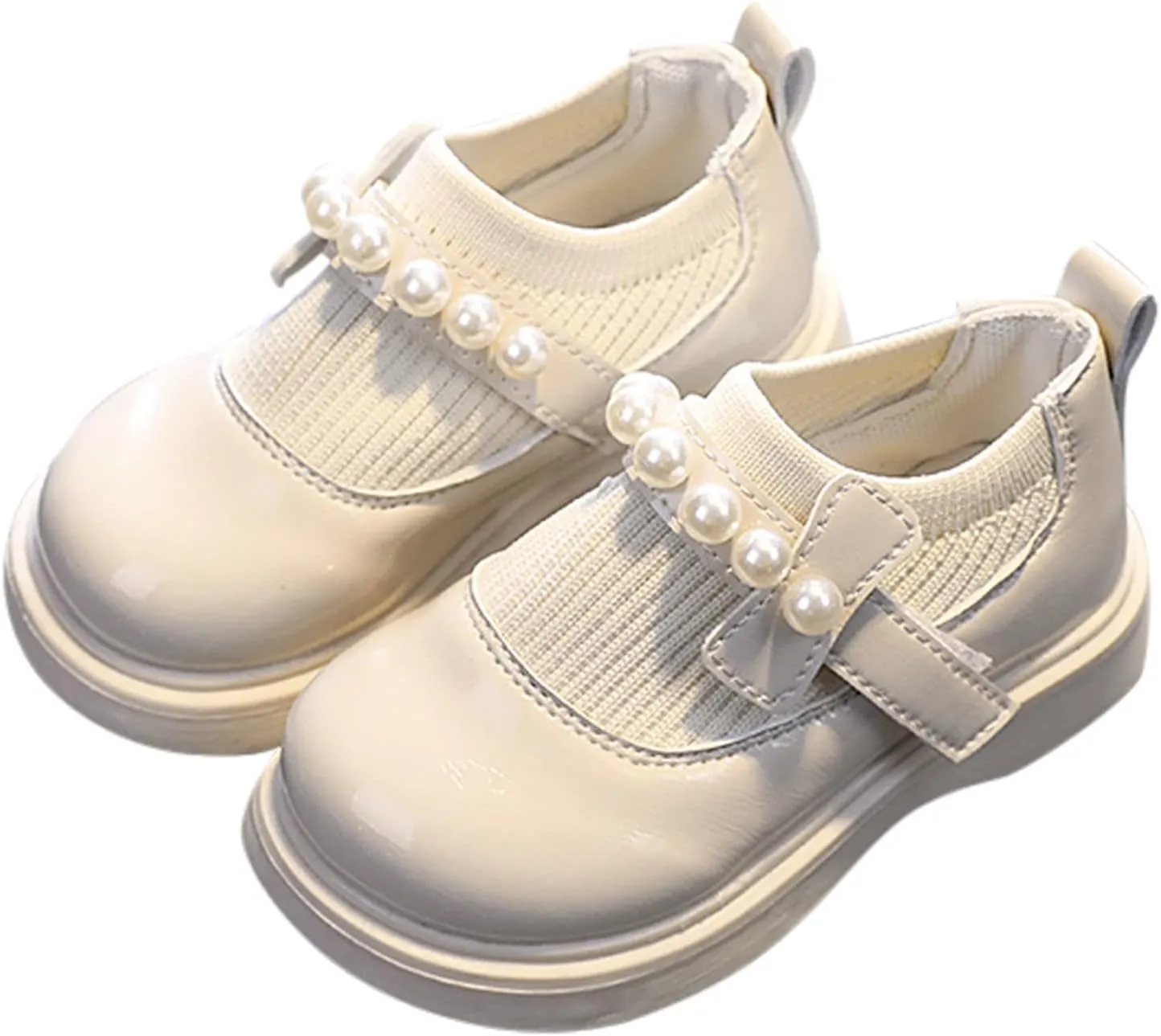 EnJoCho Kids Sandals Girls Toddler Little Kid Big Kid Dress Flat Ballerina Shoe Leather Shoes Comfort Dress Shoes