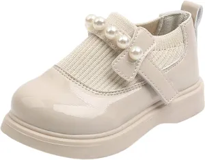 EnJoCho Kids Sandals Girls Toddler Little Kid Big Kid Dress Flat Ballerina Shoe Leather Shoes Comfort Dress Shoes