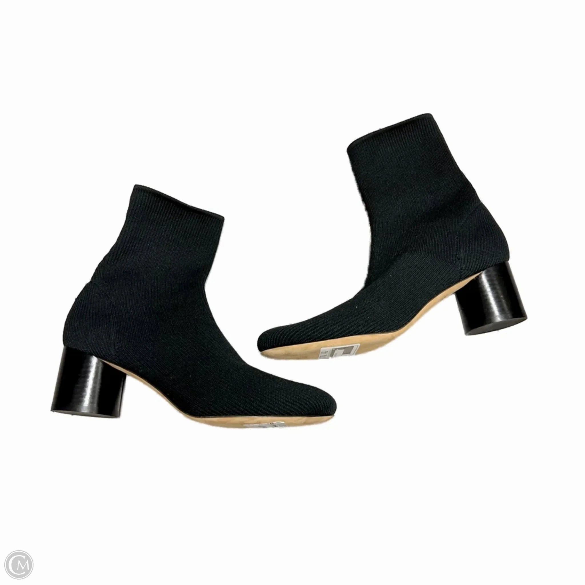 Boots Ankle Heels By Vince In Black, Size: 6 Protective Finish Windy Weather