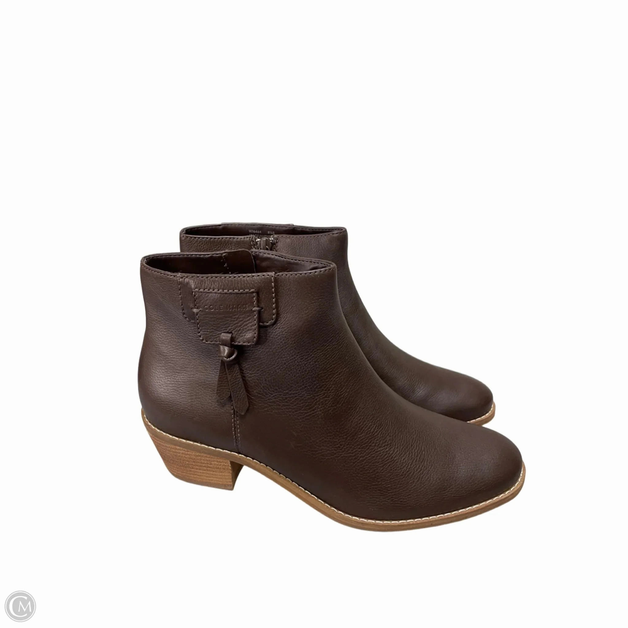 Boots Ankle Heels By Cole-haan In Brown, Size: 8.5 SlipResistant Stable Support Adventure Journey