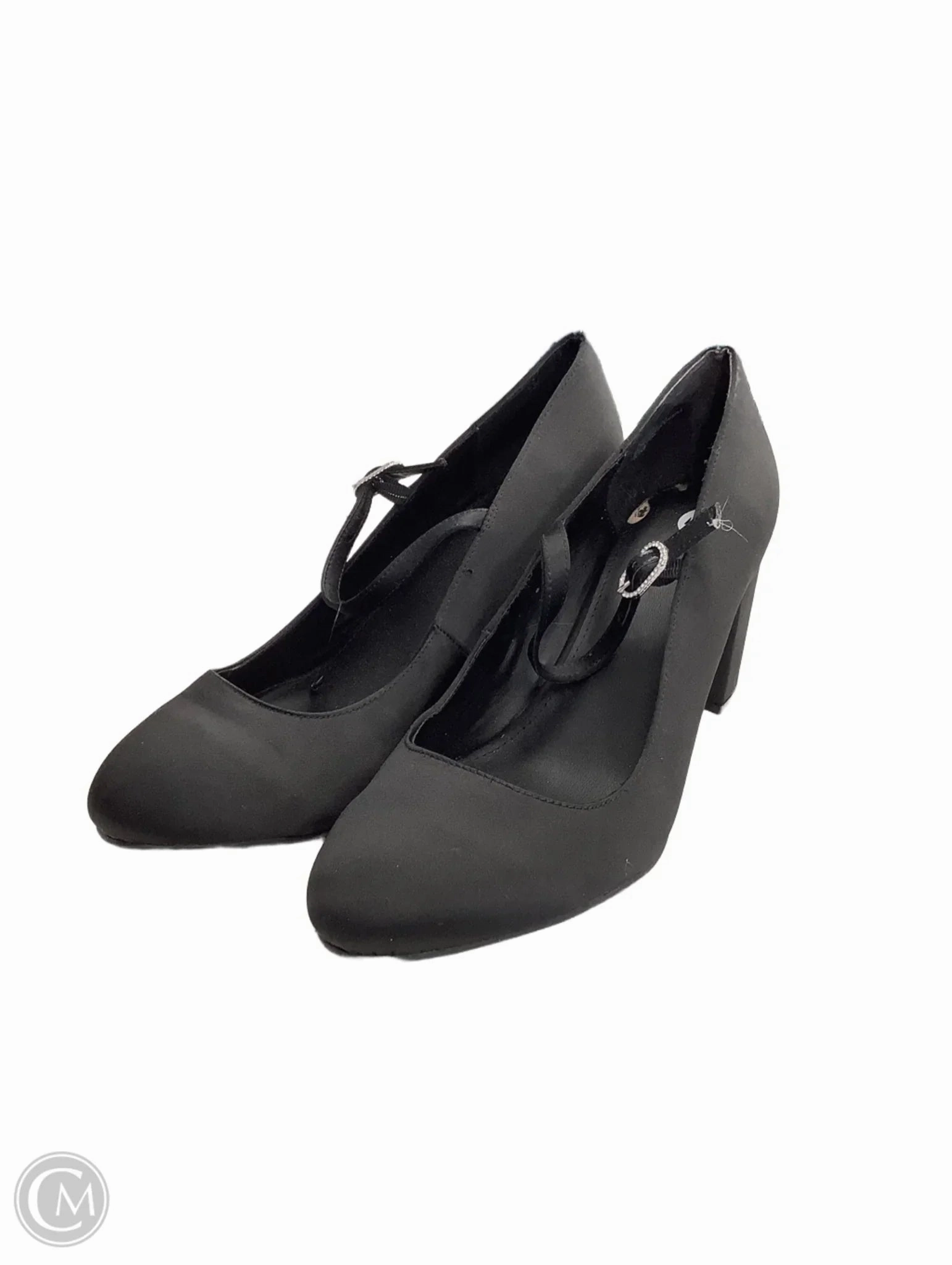 Breathable Design Comfortable Backstrap Shoes Heels Block By Torrid In Black, Size: 11.5