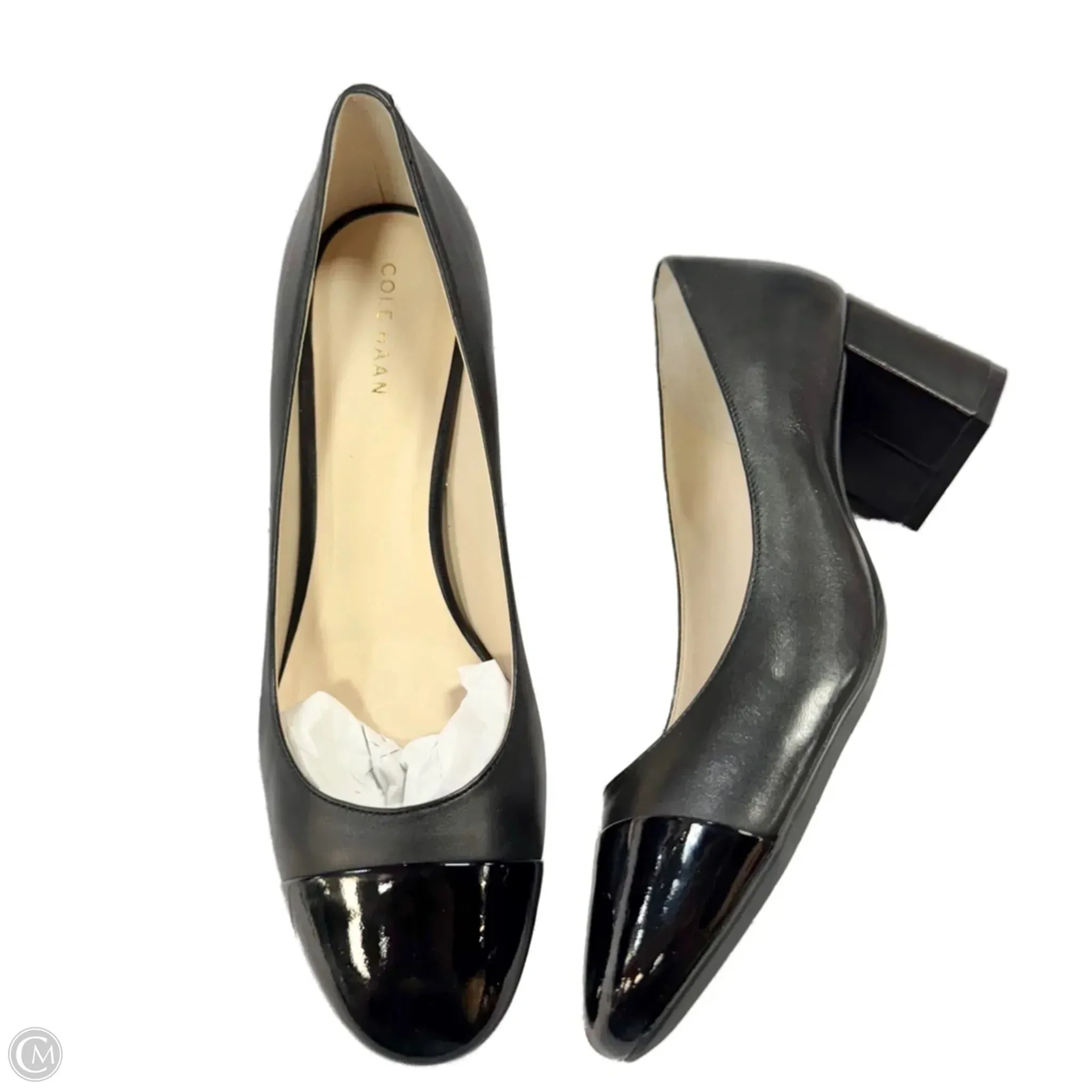 Shoes Heels Block By Cole-haan In Black, Size: 7.5 Satin Pumps Versatile Mood