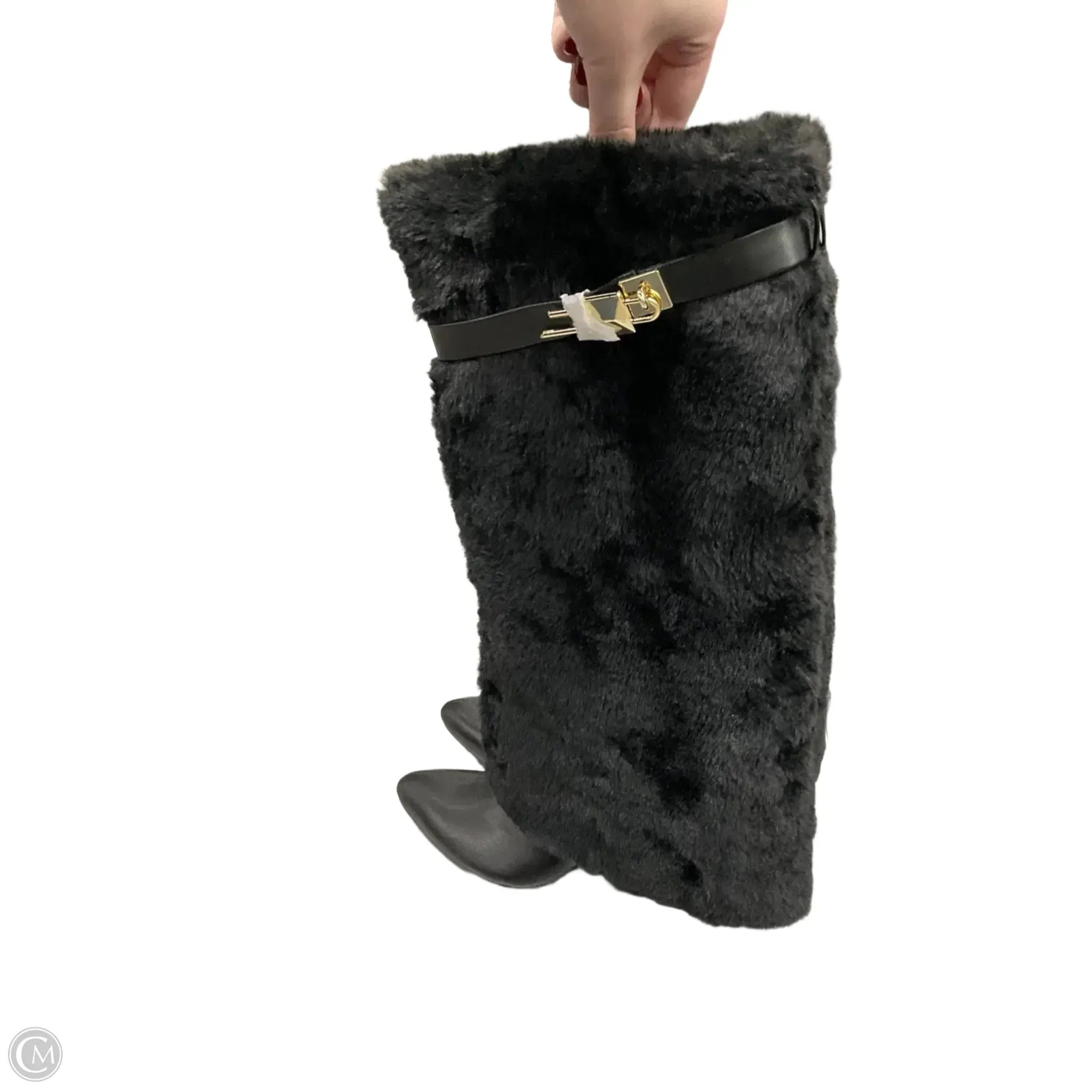 Strut Ready Boots Knee Heels By Liliana In Black, Size: 9