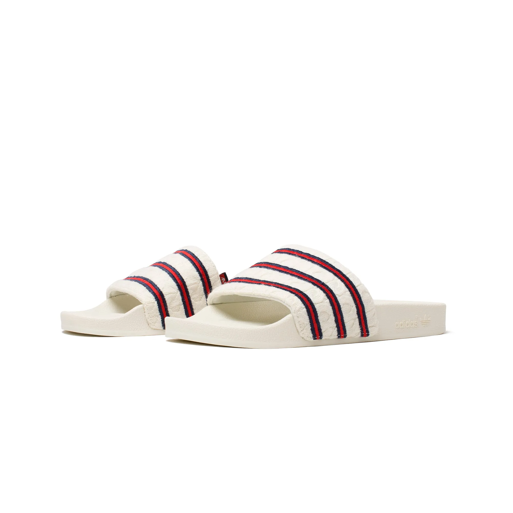 Durable Torsion System Abrasion Resistant Panels Extra Butter x Adidas Consortium Adilette Cableknit Slides