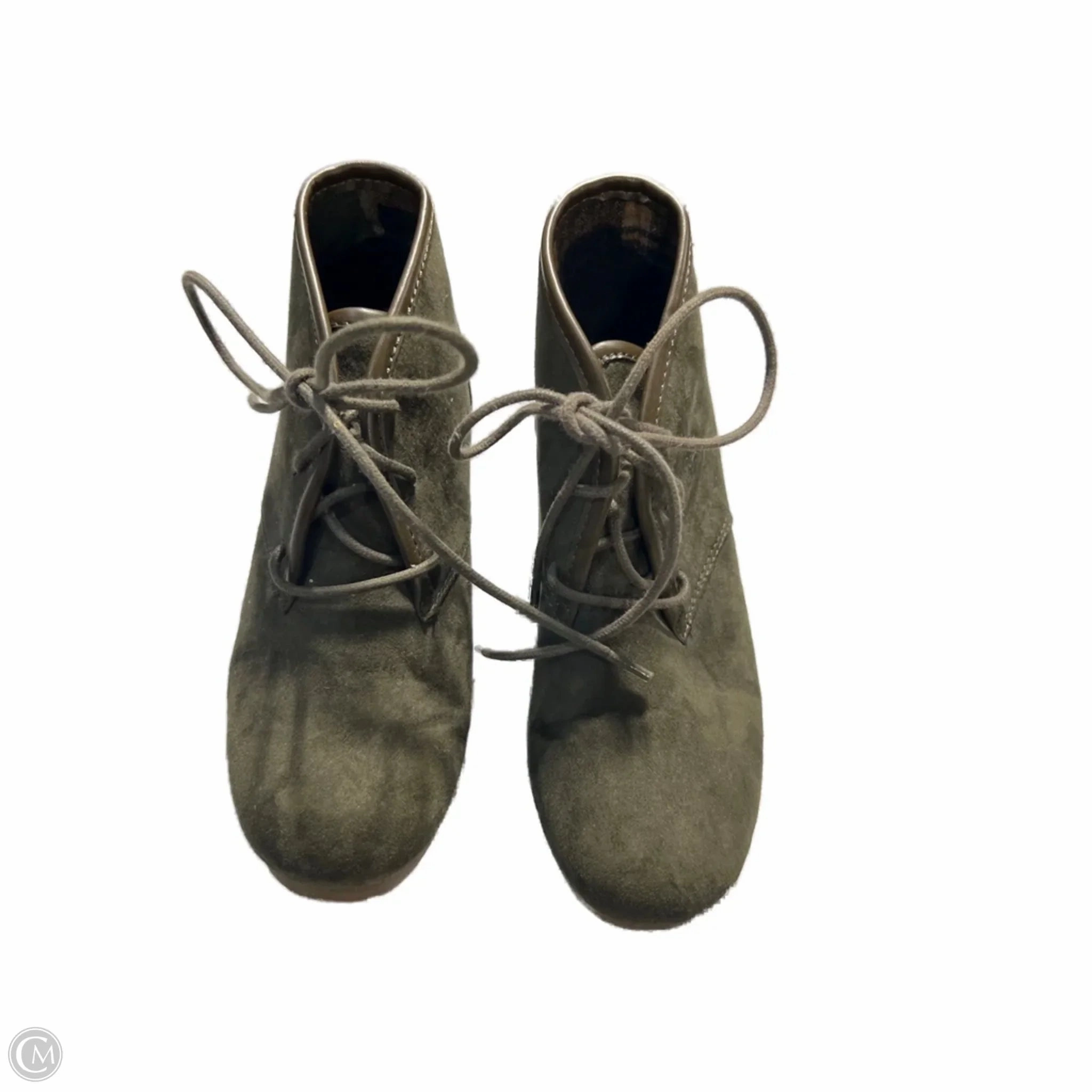 Boots Ankle Heels By Mad Love In Green, Size: 6 Dynamic Arch Frame orthopedic