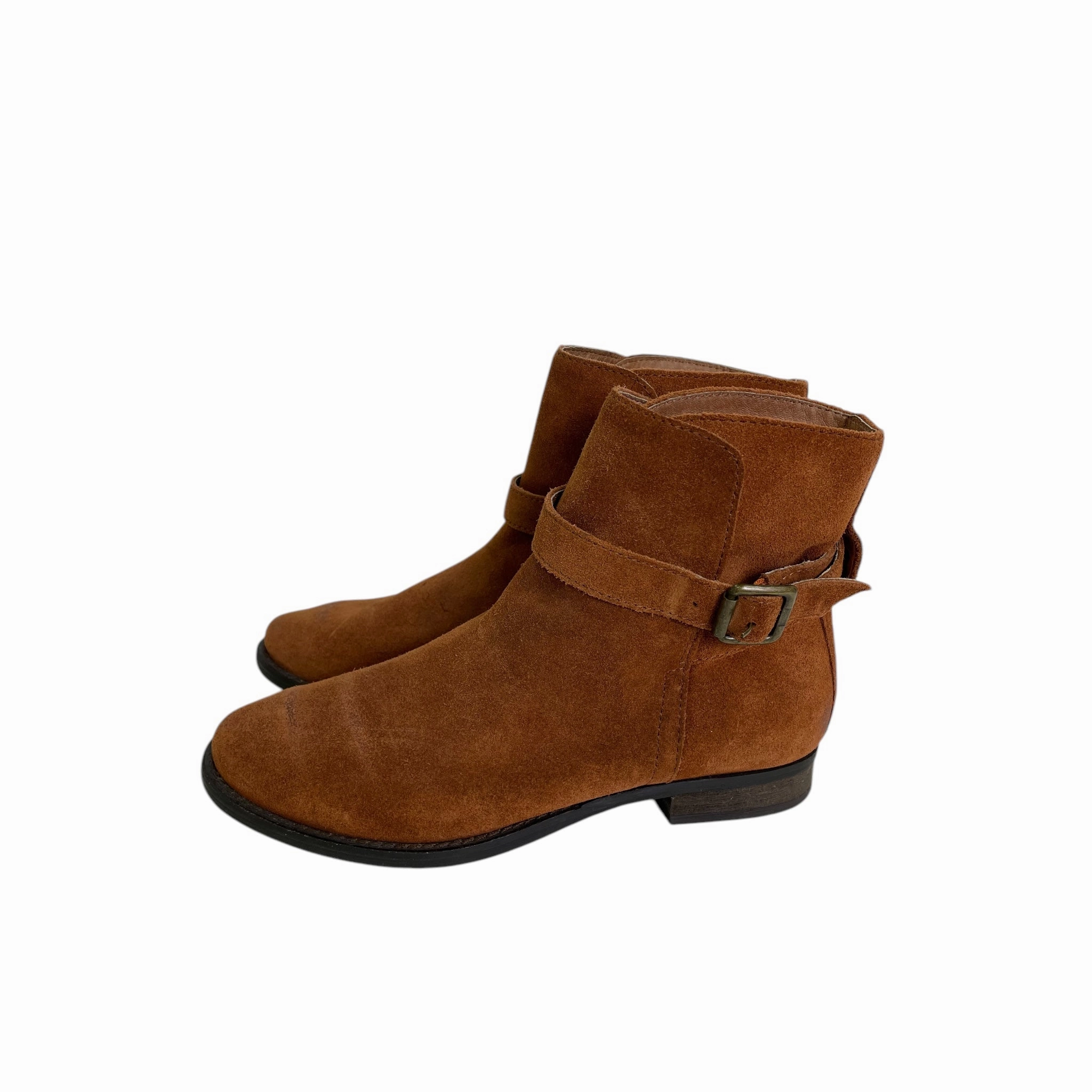 Multi   Purpose Office Smart Boots Ankle Flats By Sam Edelman In Brown, Size:6