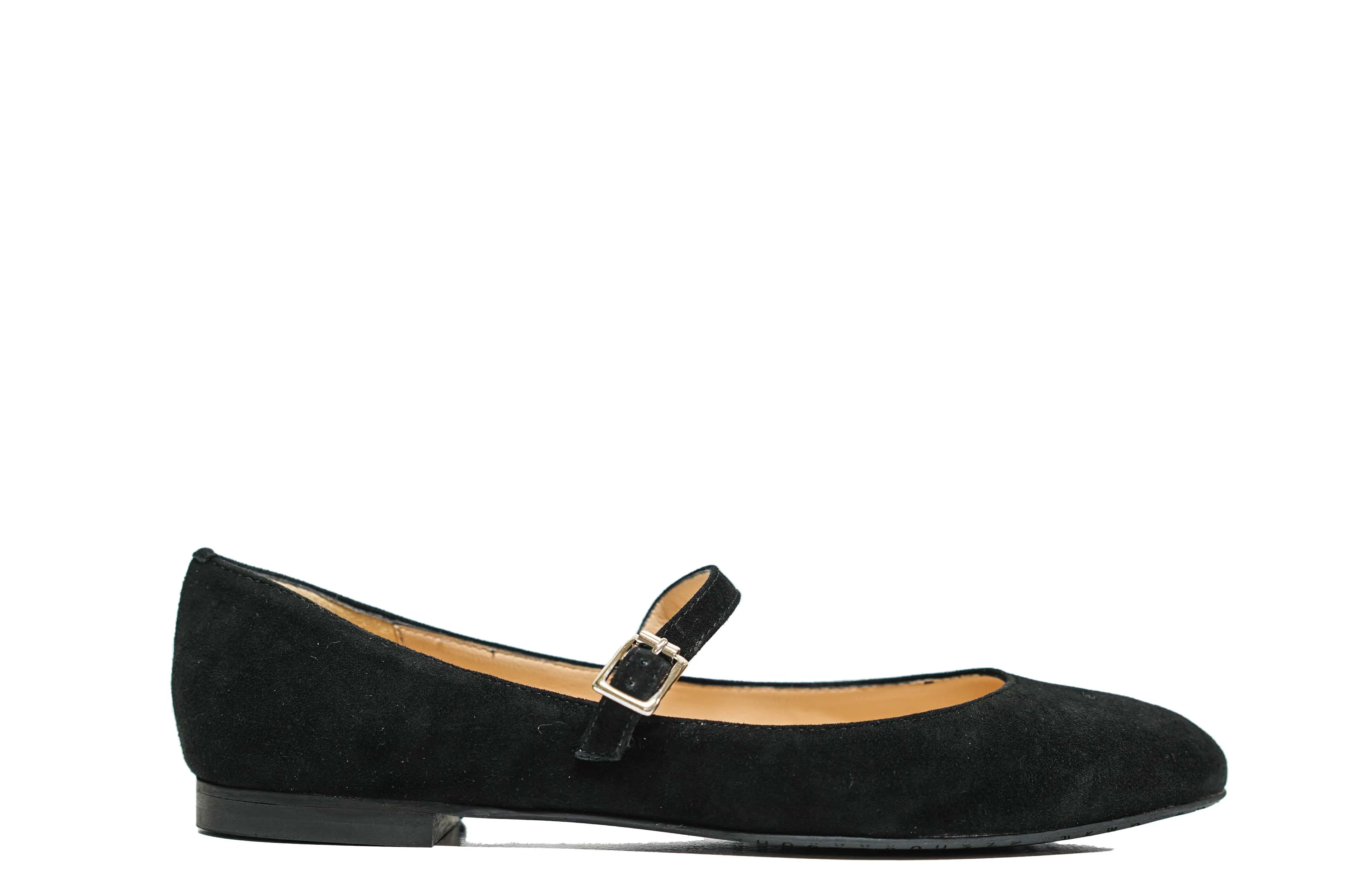 Fabio Rusconi Women's Black Suede Mary Jane R4422