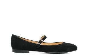 Fabio Rusconi Women's Black Suede Mary Jane R4422