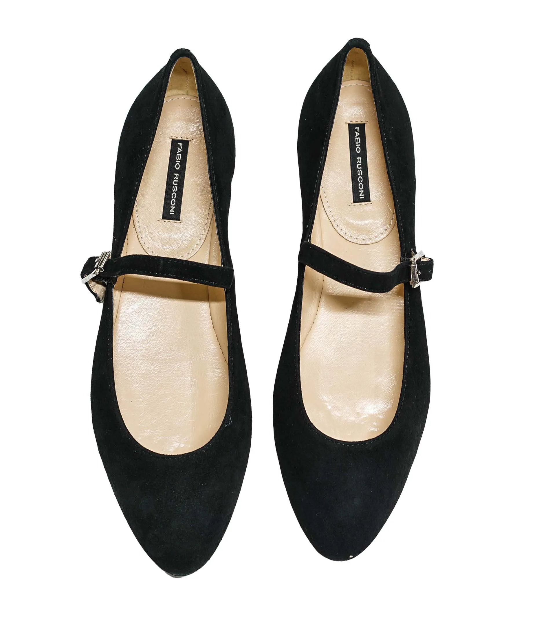 Fabio Rusconi Women's Black Suede Mary Jane R4422