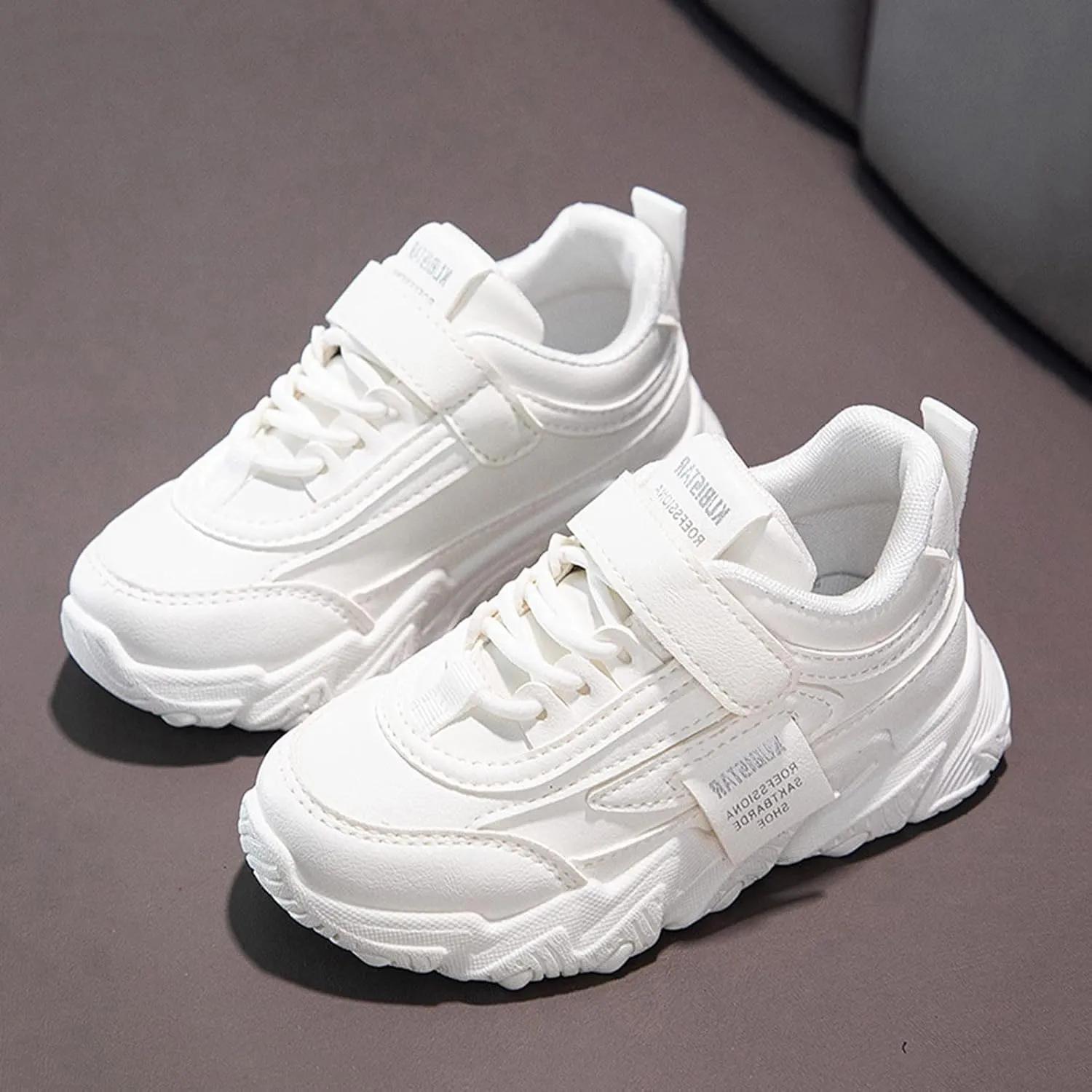Fashion Kids' Flat Shoes Boys Girls Lightweight Fashion Sneakers Low Top Casual School Walking Tennis Shoes