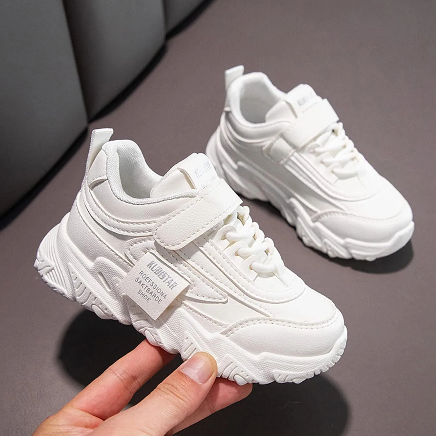 Fashion Kids' Flat Shoes Boys Girls Lightweight Fashion Sneakers Low Top Casual School Walking Tennis Shoes