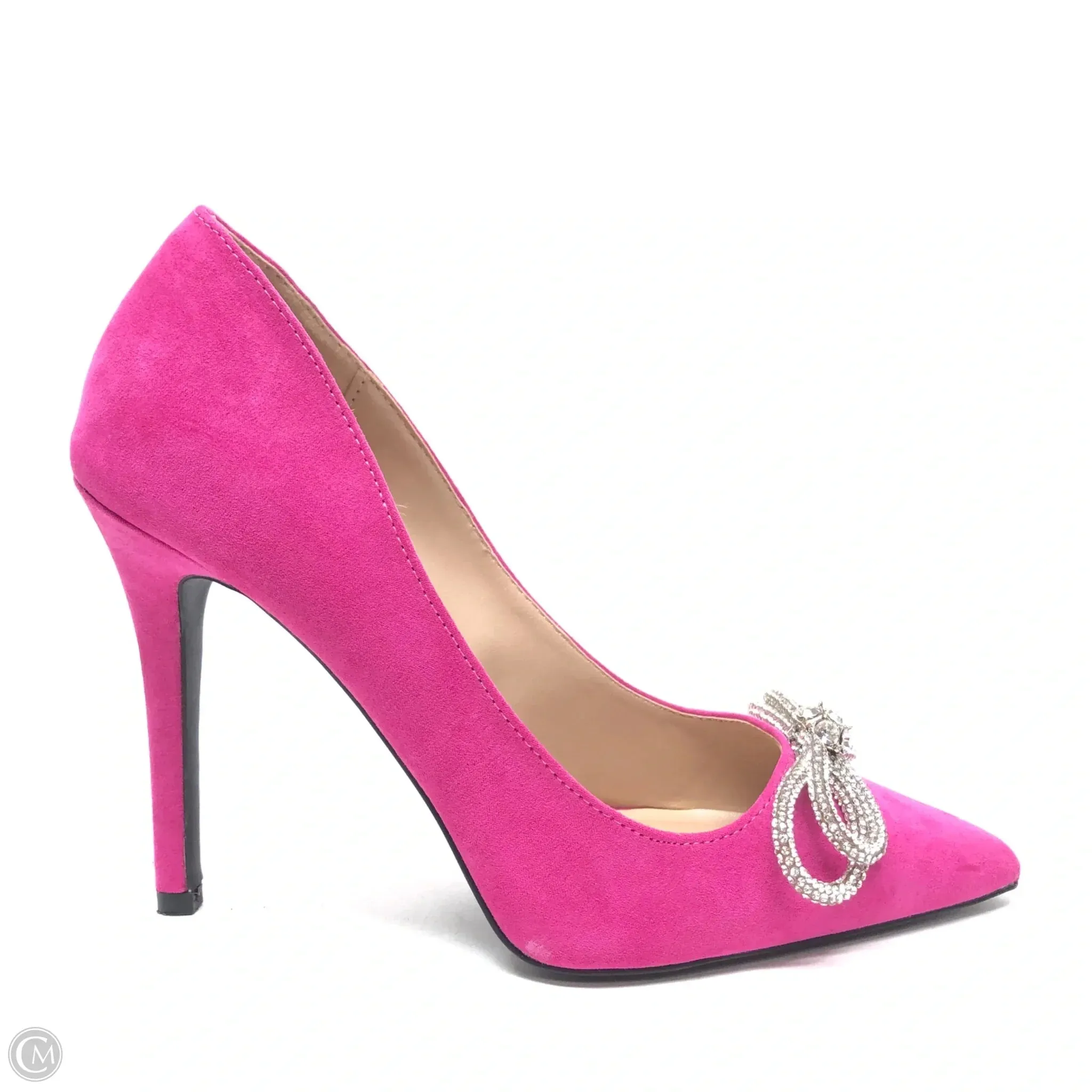 Sleek Sandals Shoes Heels Stiletto By Qupid In Pink, Size: 9