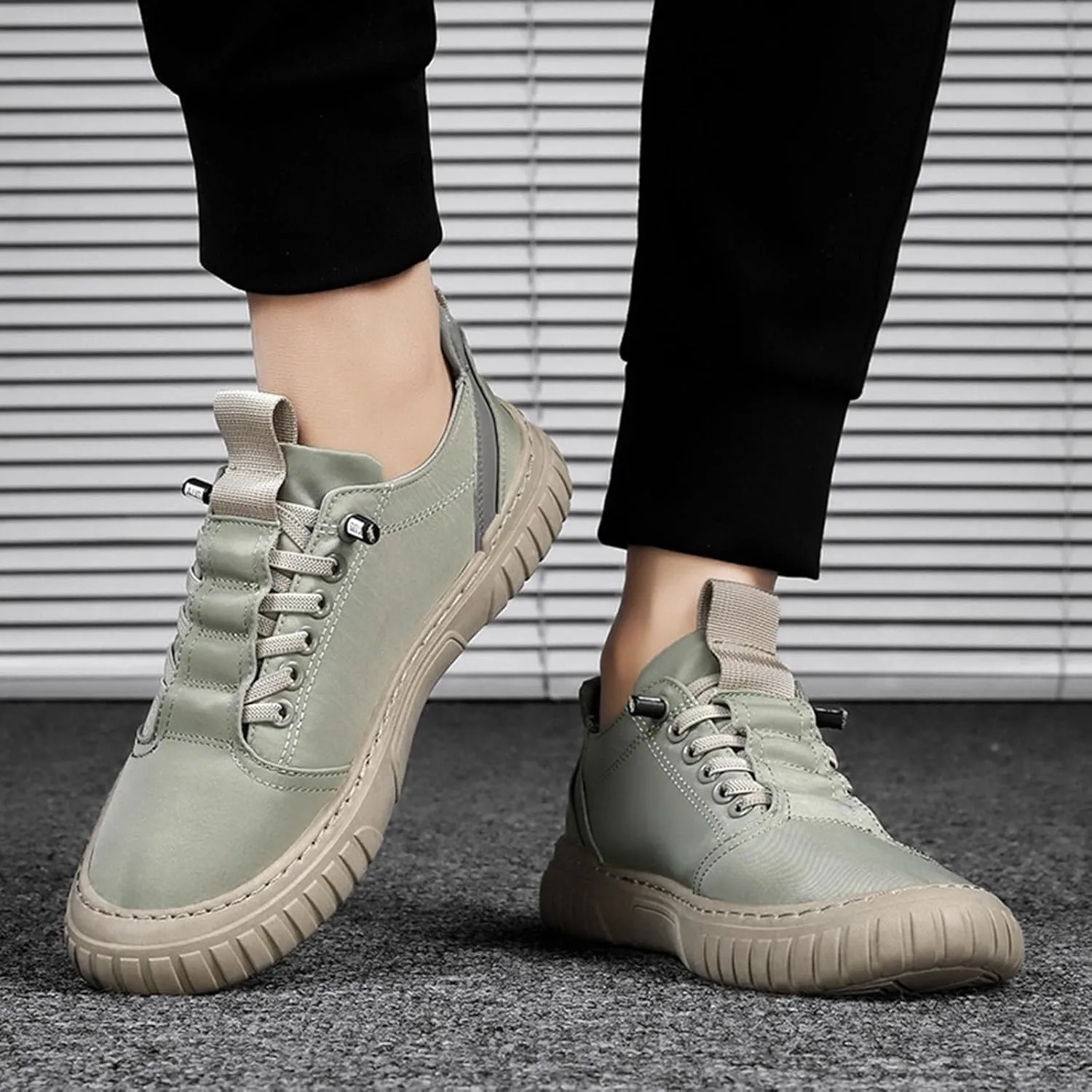 Fashion Sneakers Casual Shoe for Men Men Low Top Breathable Casual Walking Shoes Canvas