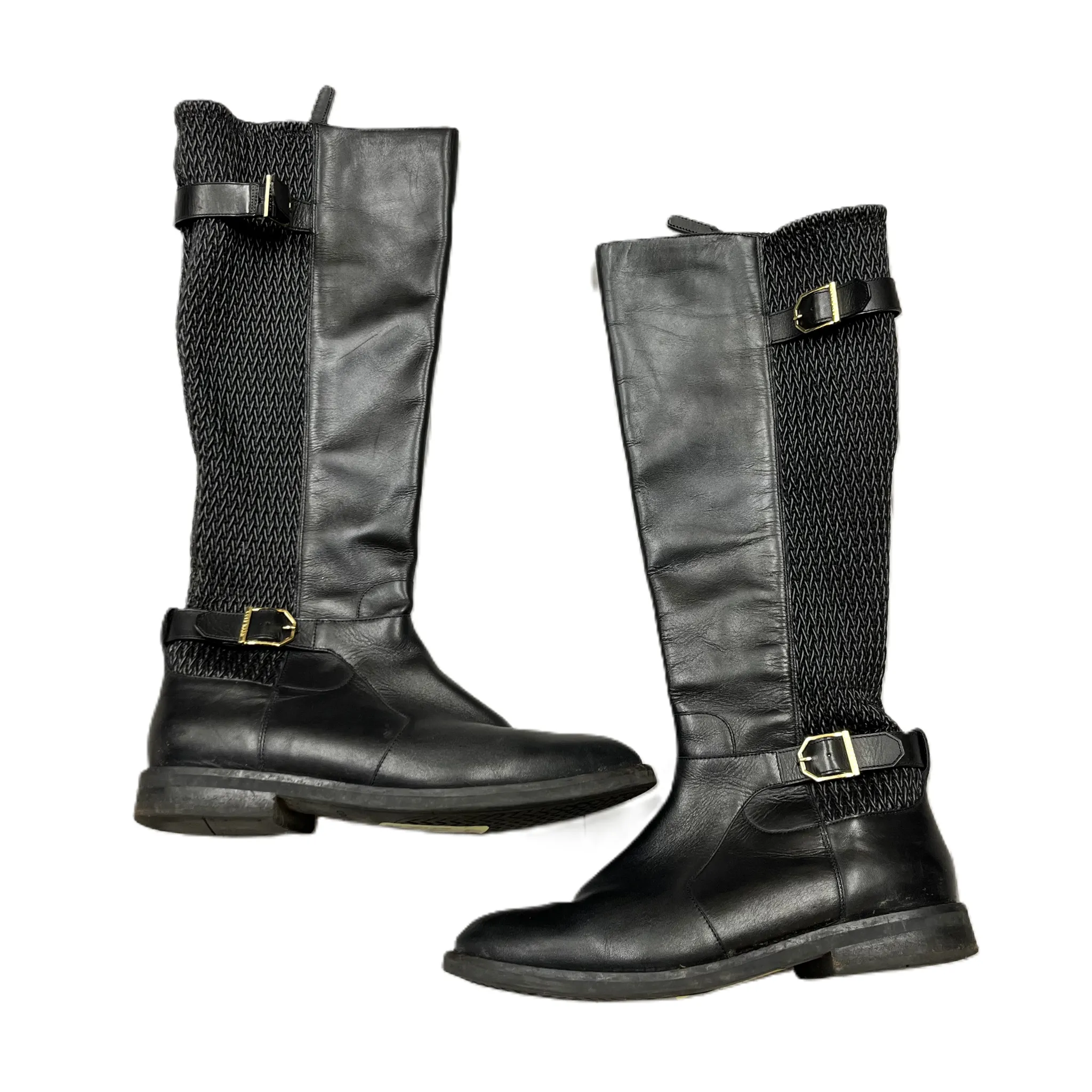 Stable Iconic look Boots Knee Heels By Cole-haan In Black, Size: 9