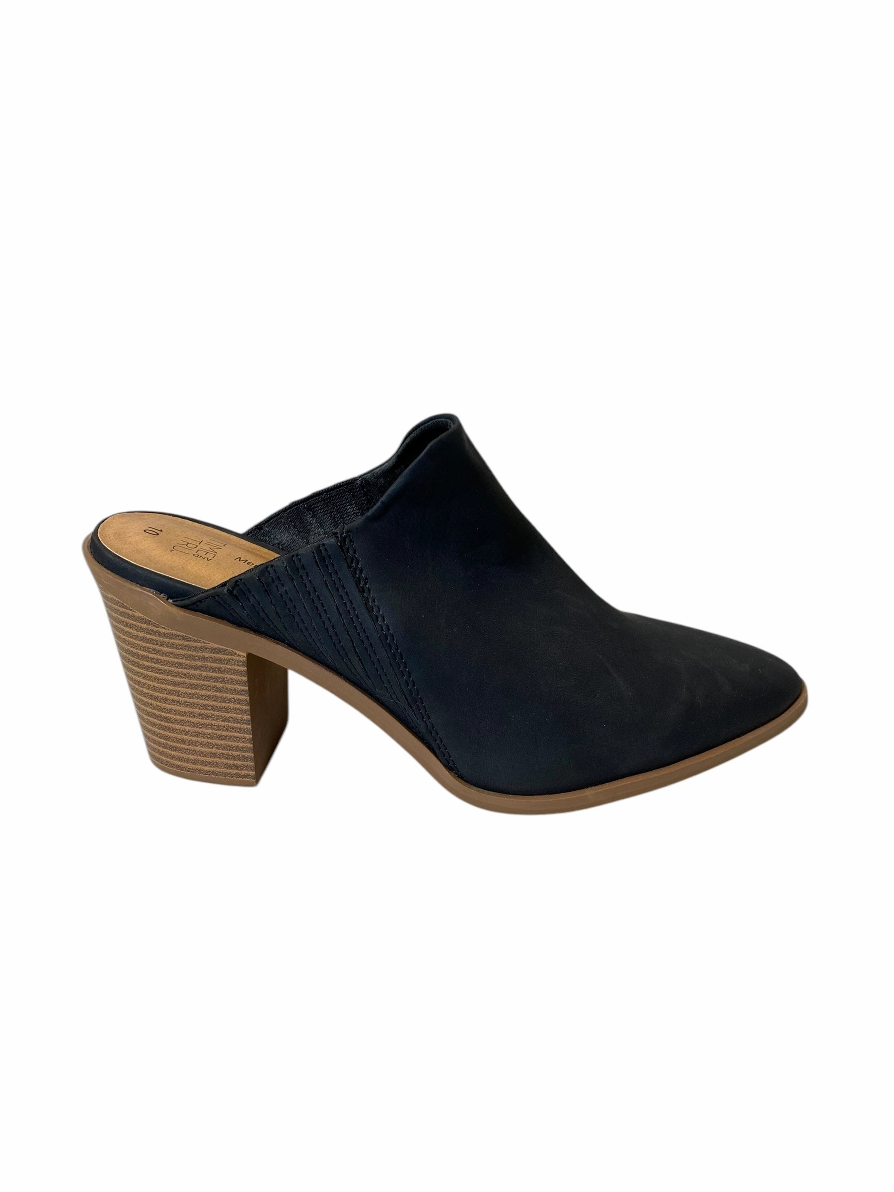 Shoes Heels Block By Time And Tru In Black, Size: 10 Trendy Platform Heels