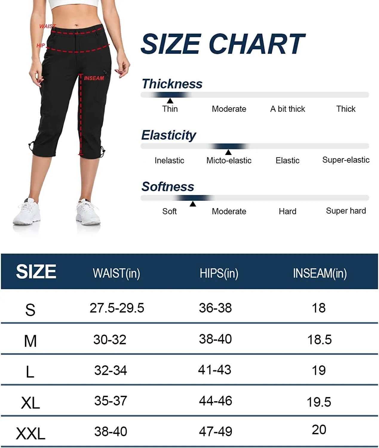 FashionSierra - Hiking Cargo Pants Quick Dry Outdoor Camping Capris