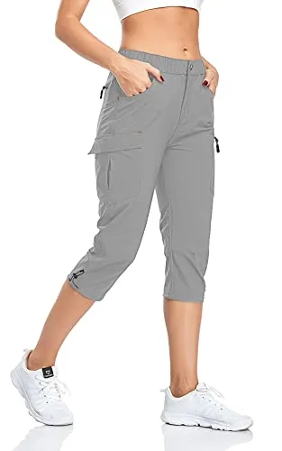 FashionSierra - Hiking Cargo Pants Quick Dry Outdoor Camping Capris