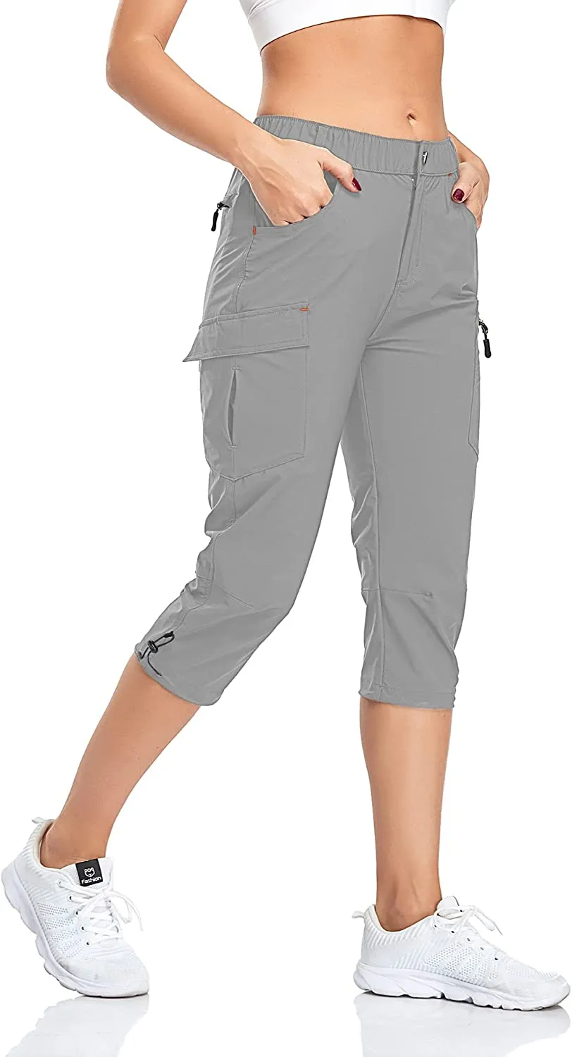 FashionSierra - Hiking Cargo Pants Quick Dry Outdoor Camping Capris