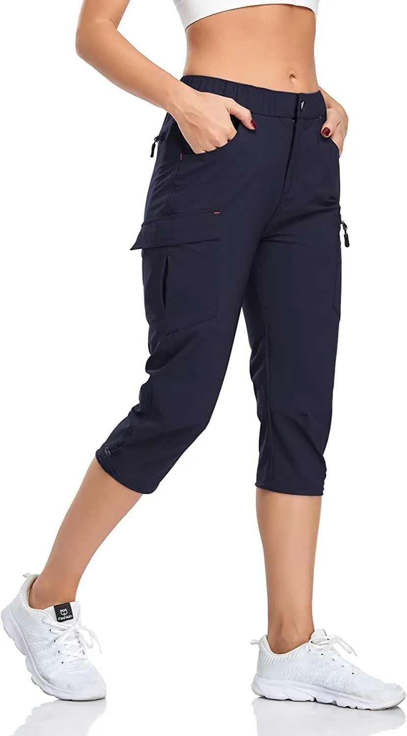 FashionSierra - Hiking Cargo Pants Quick Dry Outdoor Camping Capris
