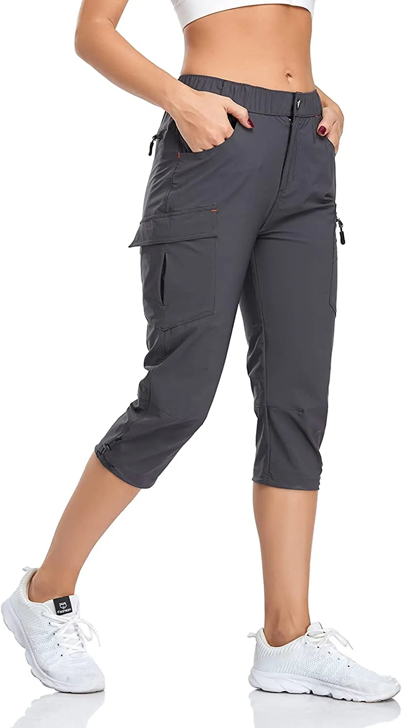 FashionSierra - Hiking Cargo Pants Quick Dry Outdoor Camping Capris