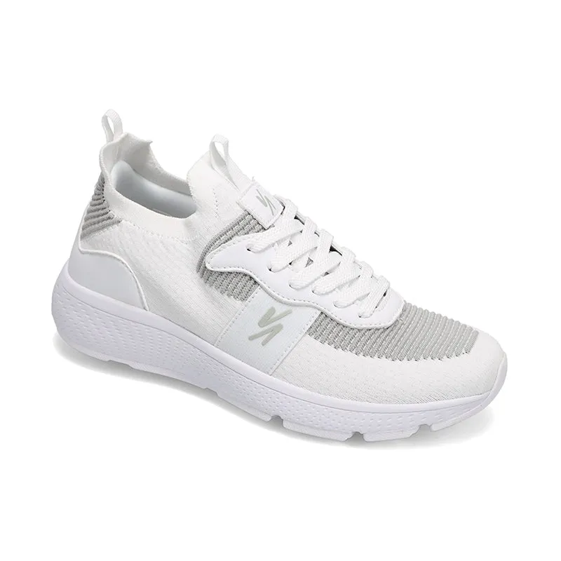 Women's Reign White/Grey/White Reinforced Heel Counter Ventilation Channel System