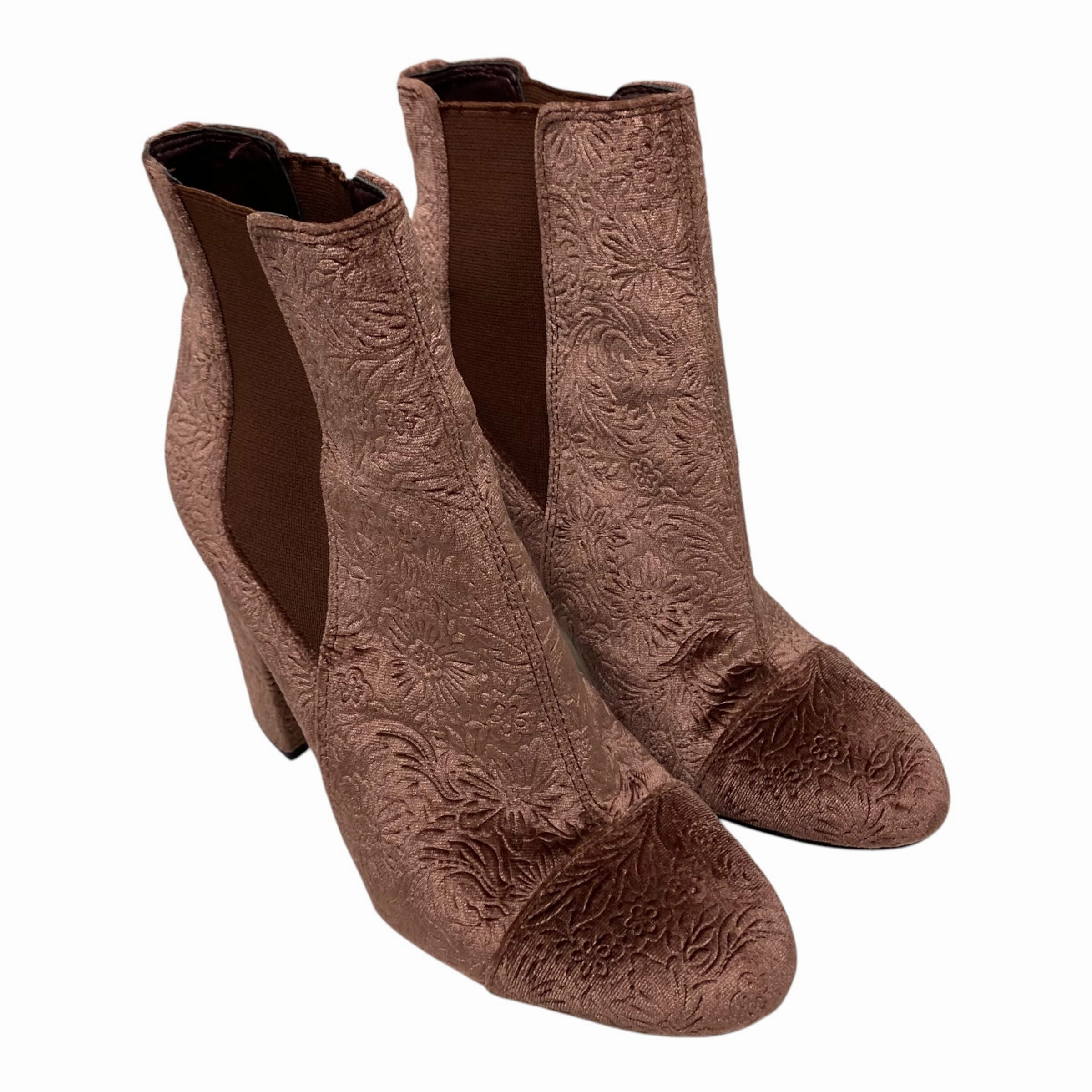 Shock Absorbing Winter Walker BOOTS ANKLE HEELS by SAM EDELMAN In PINK, Size: 7