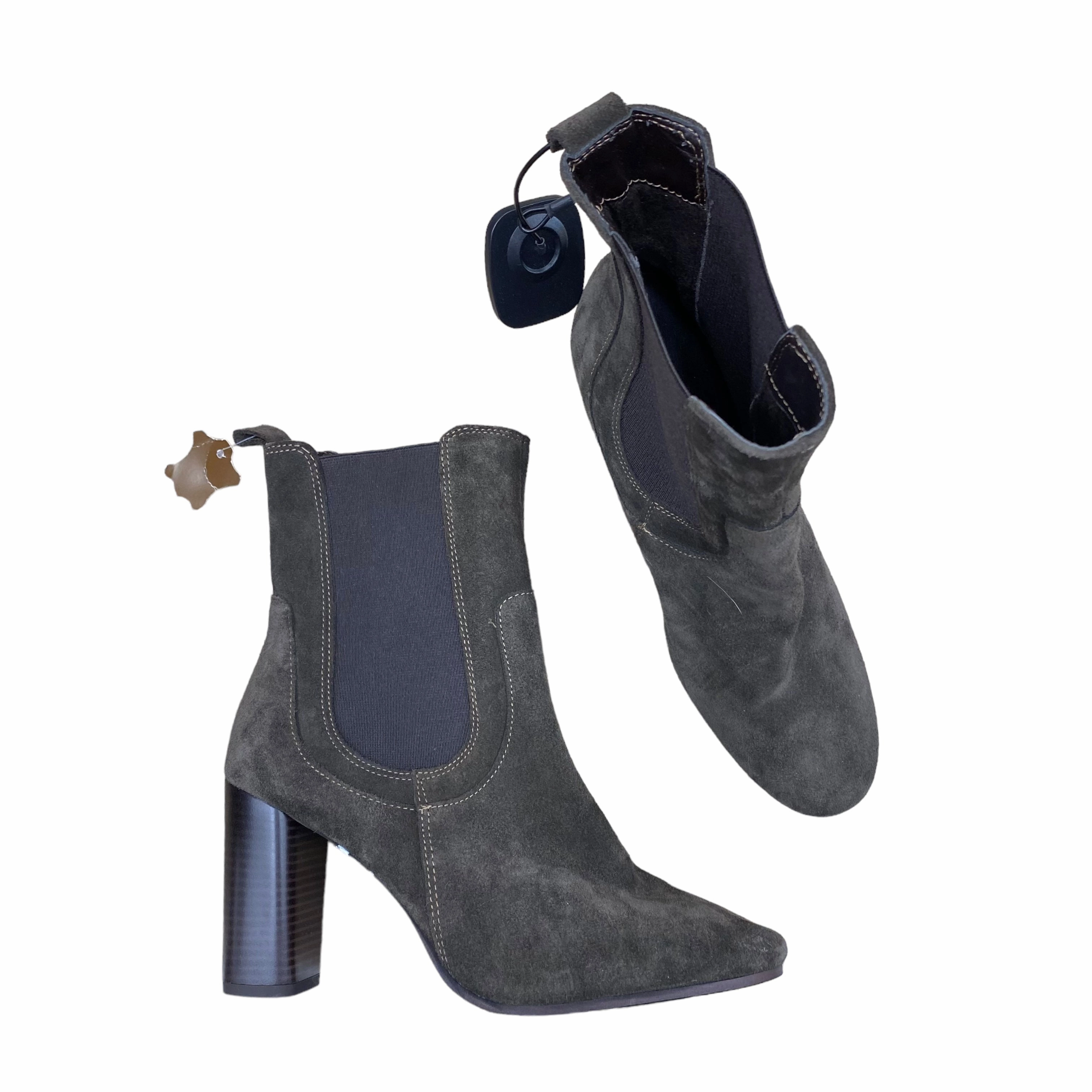 Lightweight Feel Shoes Heels Block By CMC  In Brown, Size: 9.5