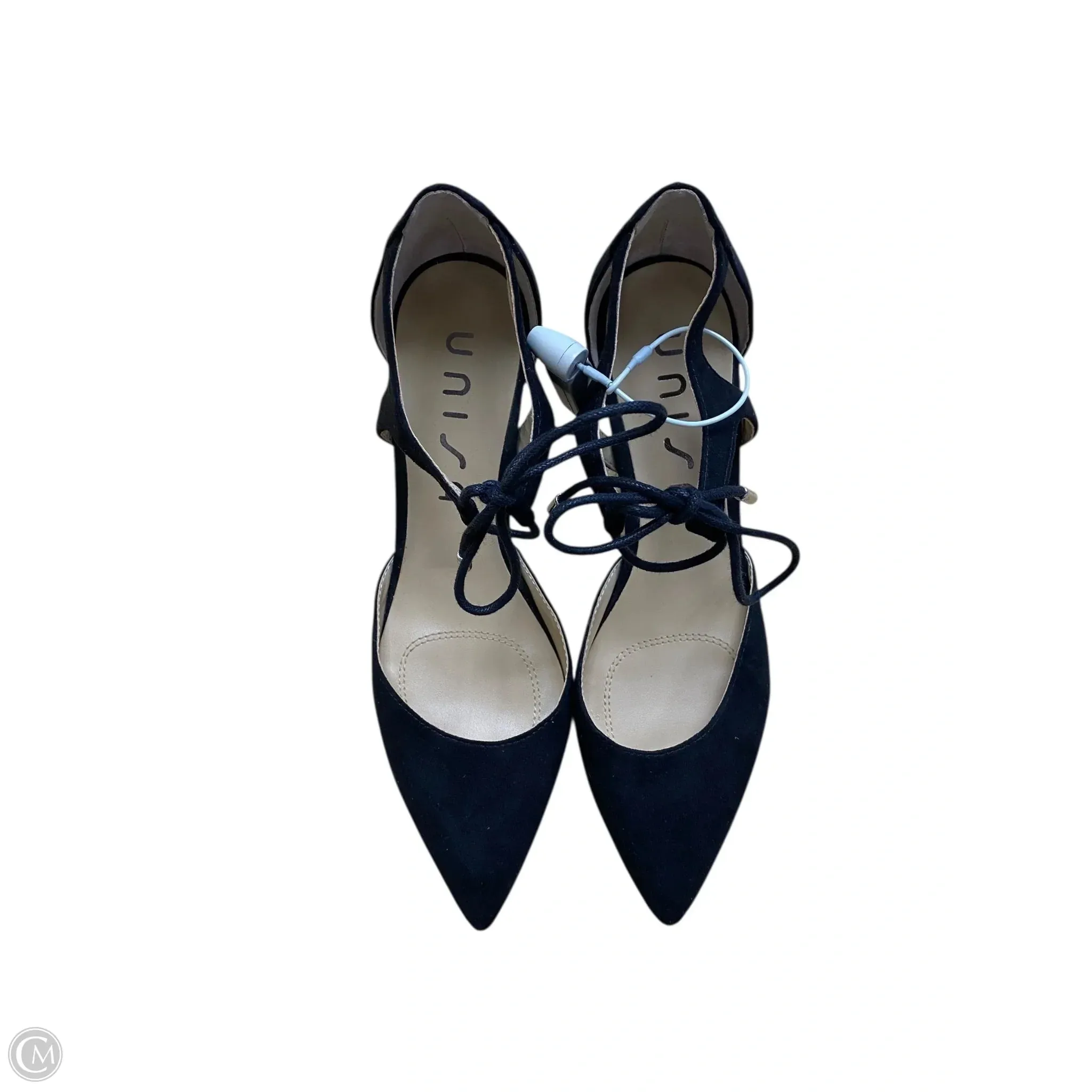 Classic Appeal Square Toe Shoes Heels Stiletto By Unisa In Black, Size: 7.5