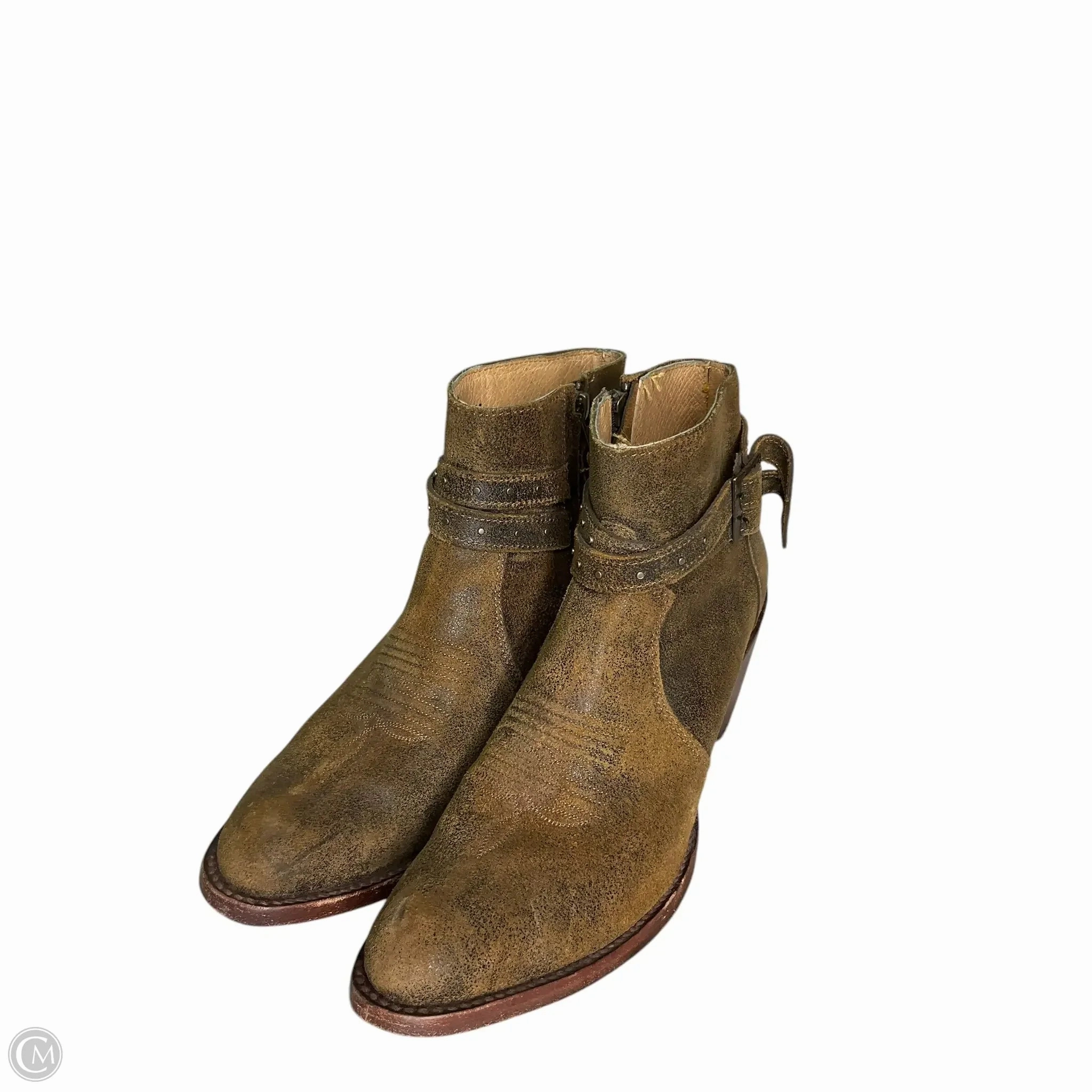 Boots Ankle Heels By Cmc In Brown, Size: 6.5 day trip Resilient Sole