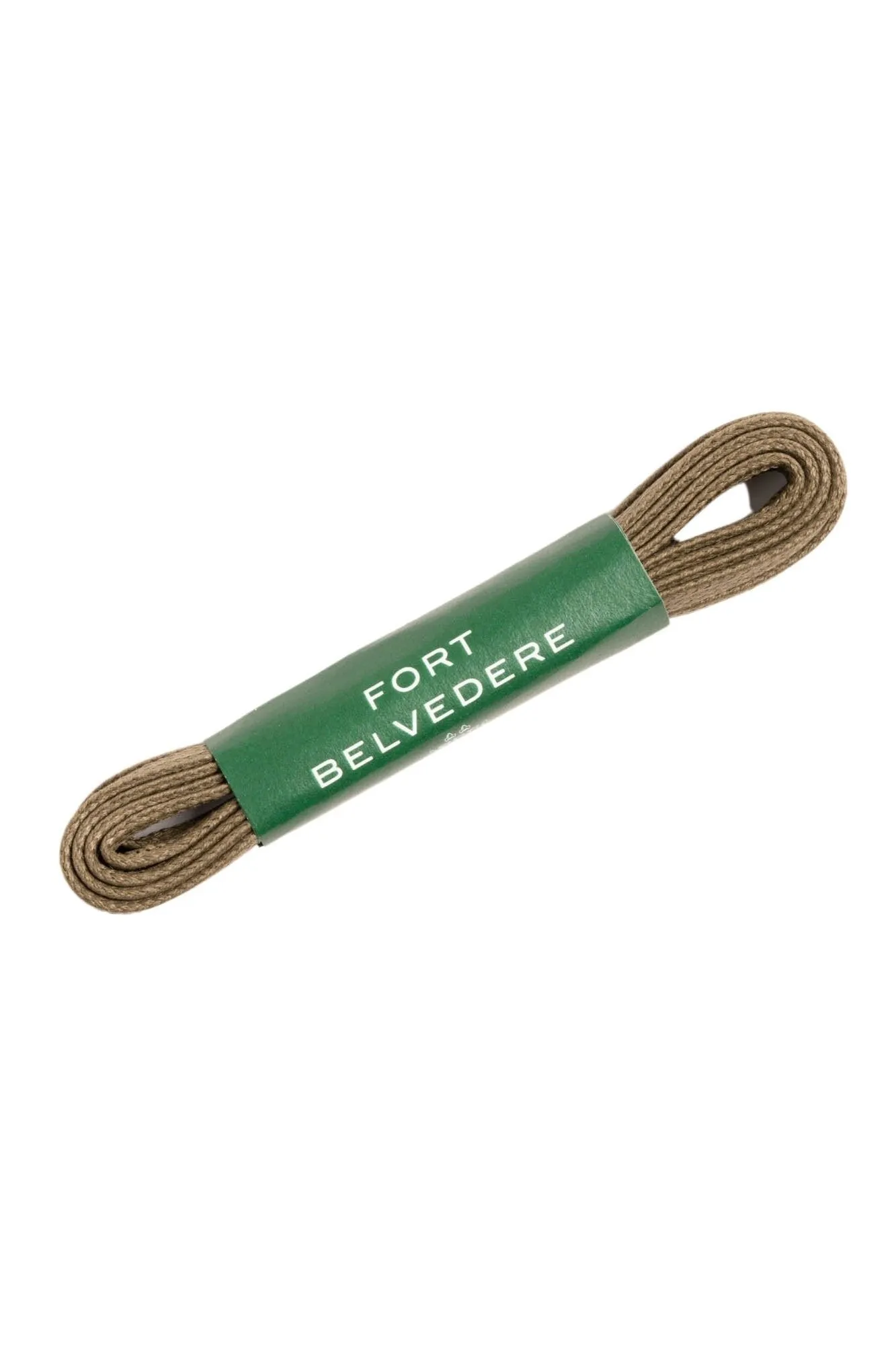 Flat Military Green Waxed Cotton Shoelaces