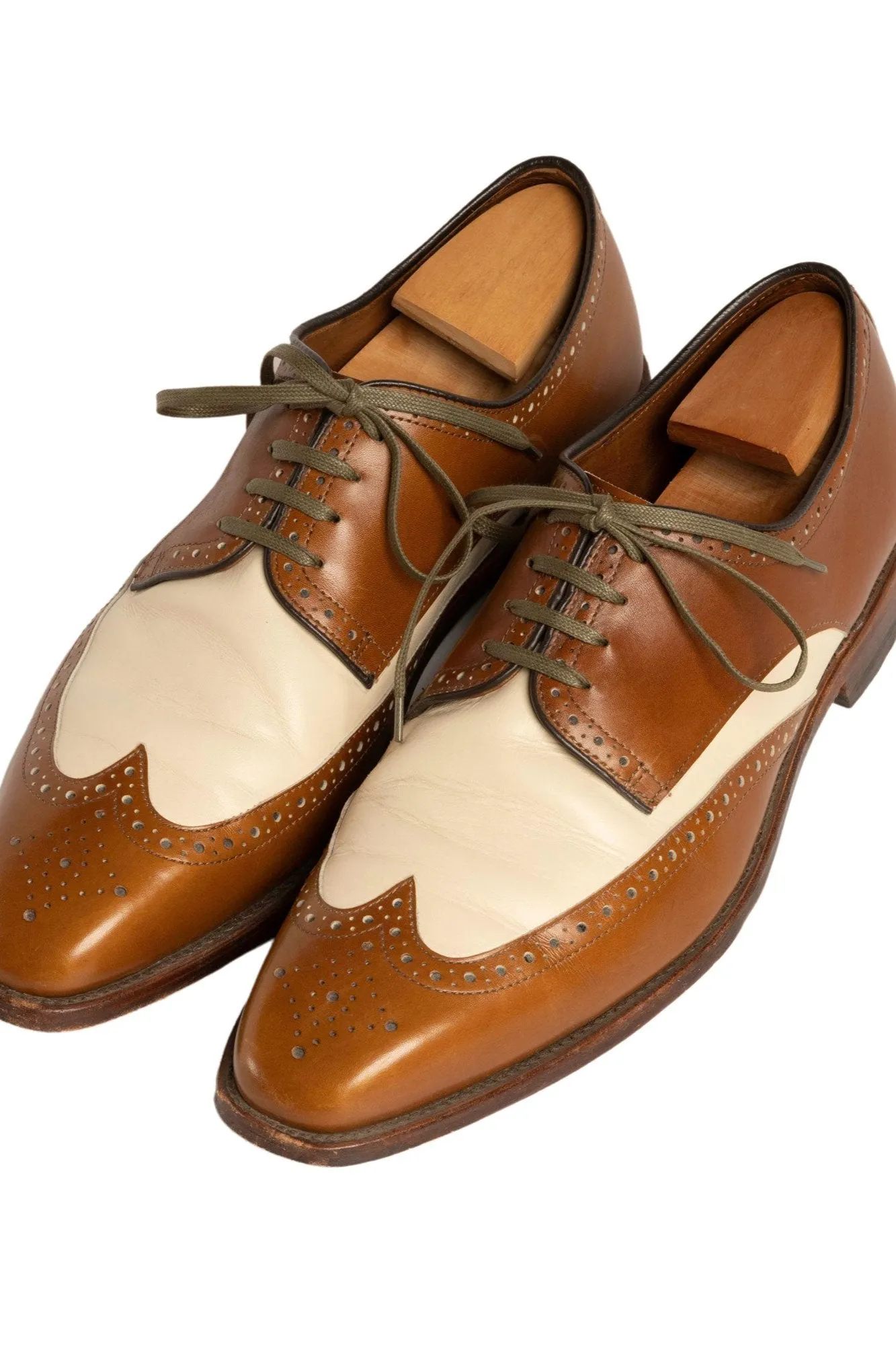 Flat Military Green Waxed Cotton Shoelaces
