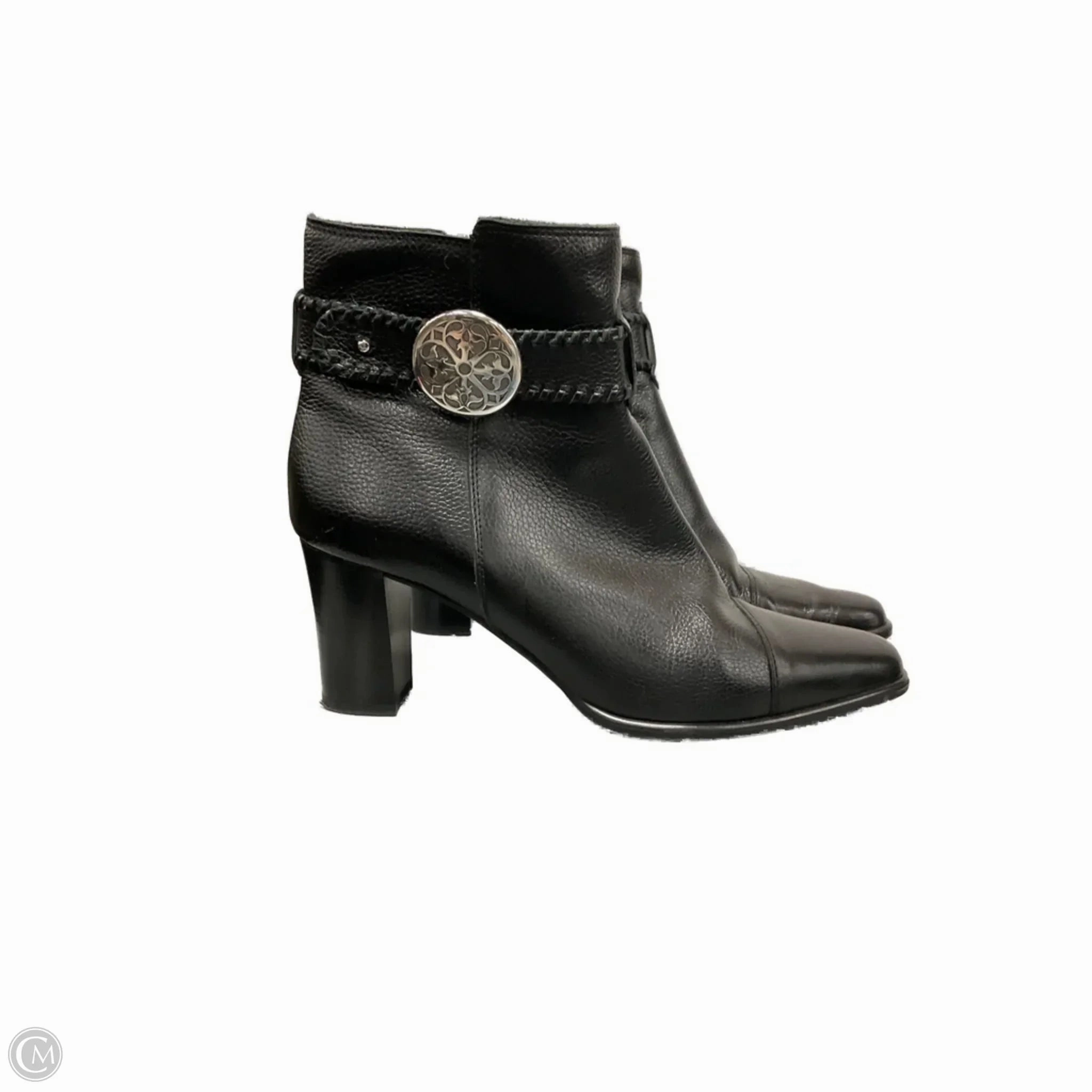 Rollbar Stability Neutral Pair Boots Ankle Heels By Brighton In Black, Size: 8.5