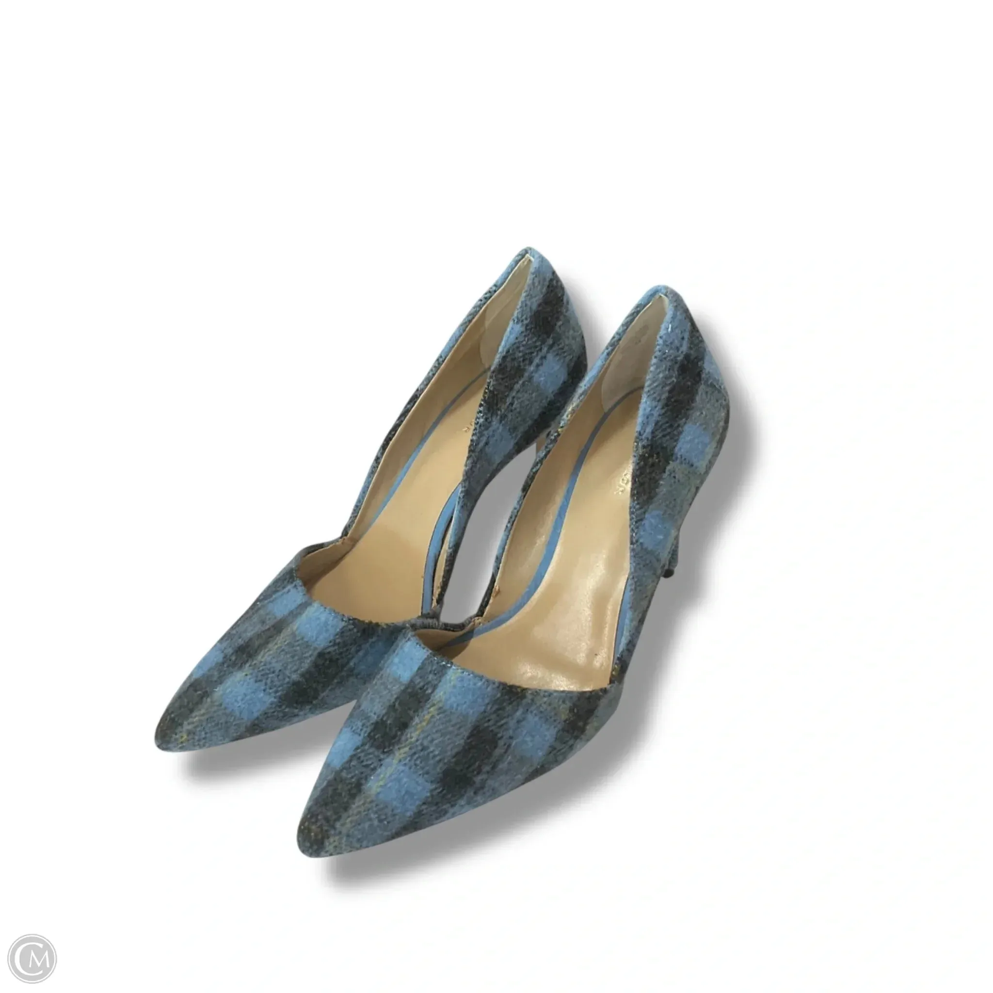 Shoes Heels Stiletto By Ann Taylor In Plaid Pattern, Size: 7.5 Smart Office Shoes