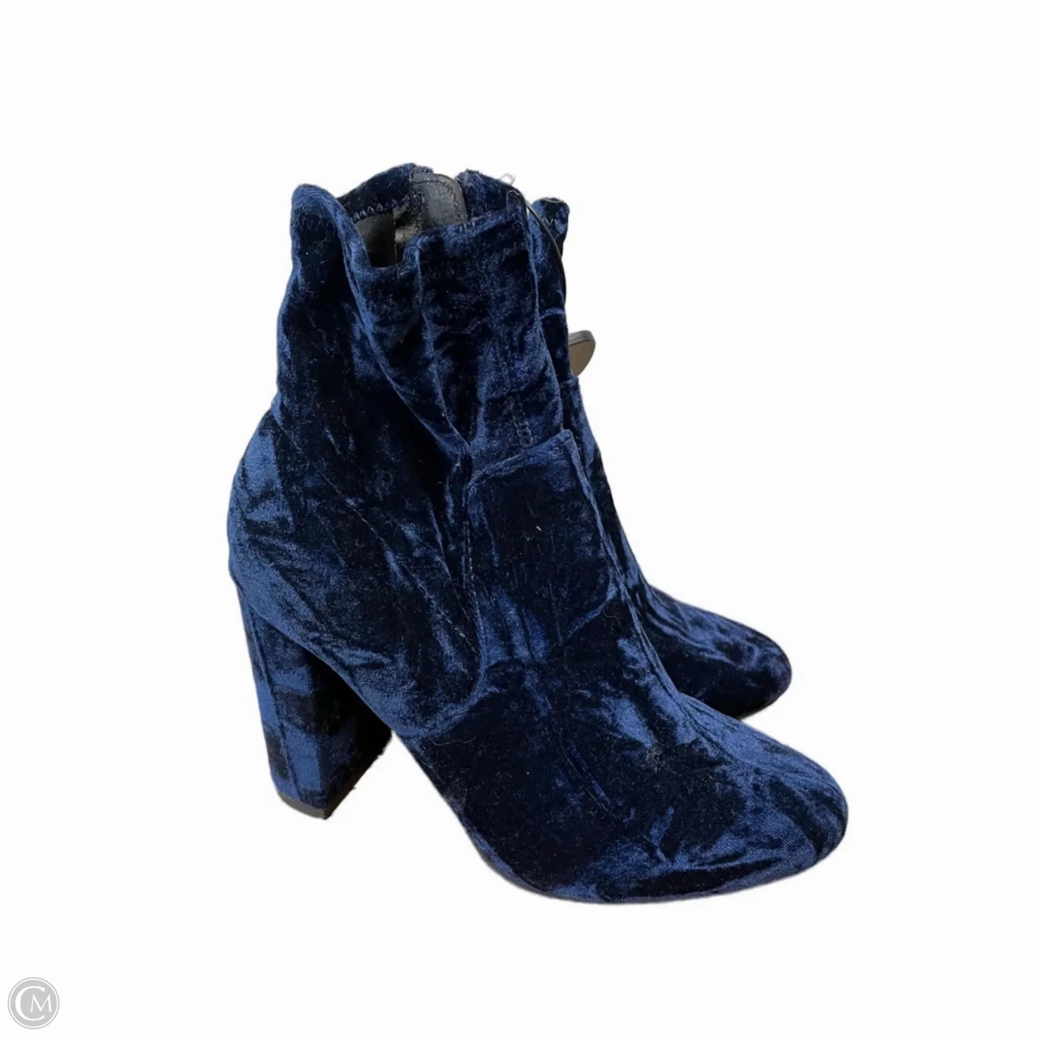 Grippy Outsole Rough Terrain Boots Ankle Heels By Mossimo In Navy, Size: 7.5