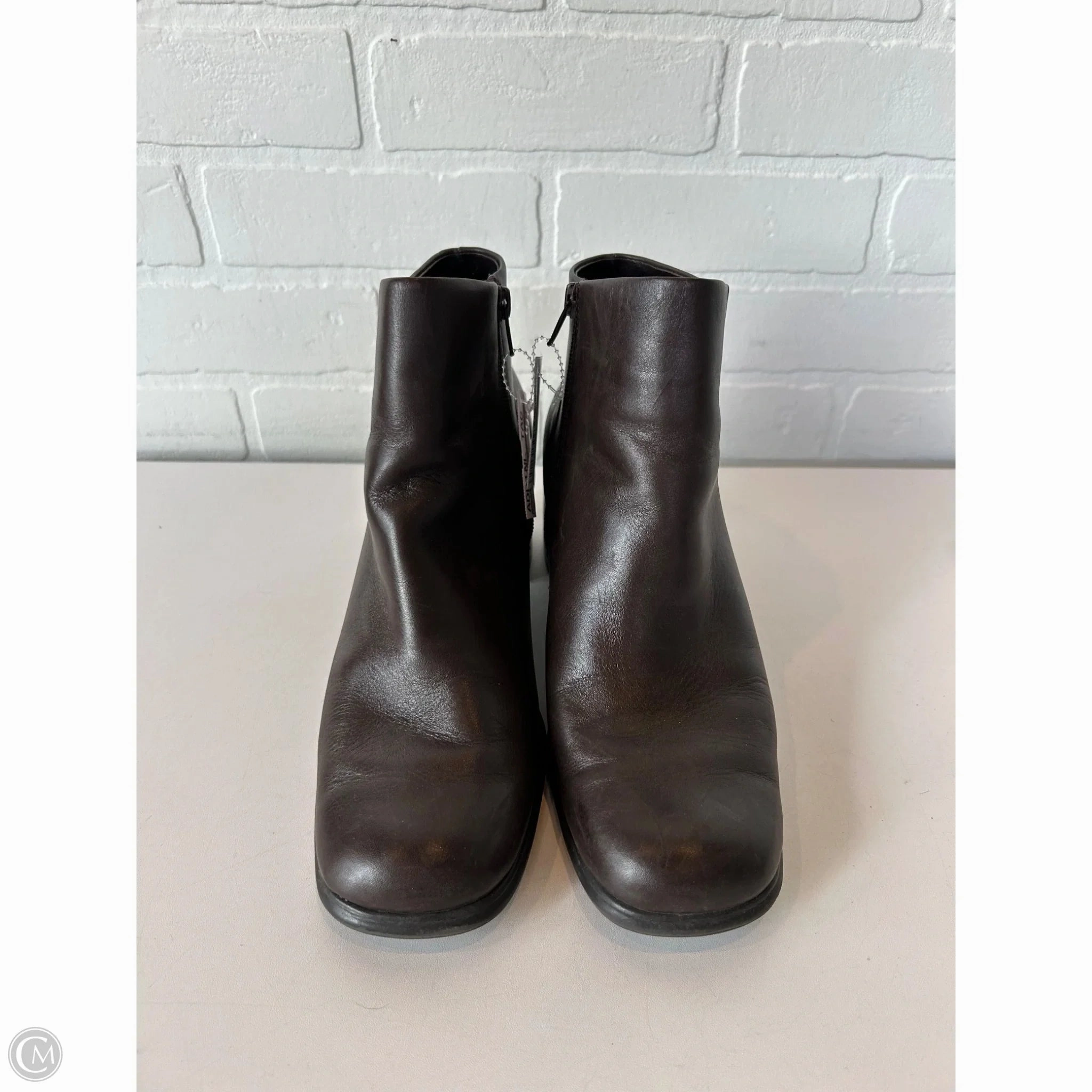 Boots Ankle Heels By White Mountain In Brown, Size: 10 Waterproof Function Smart Look