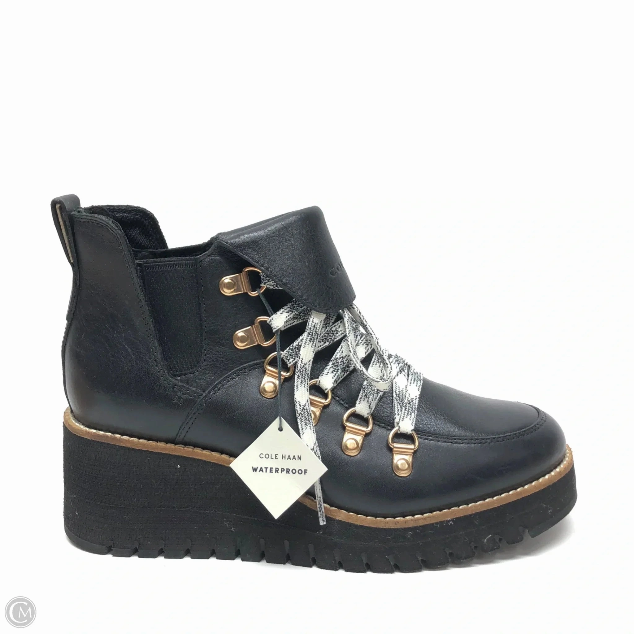 Boots Ankle Heels By Cole-haan In Black, Size: 6.5 Practical Choice