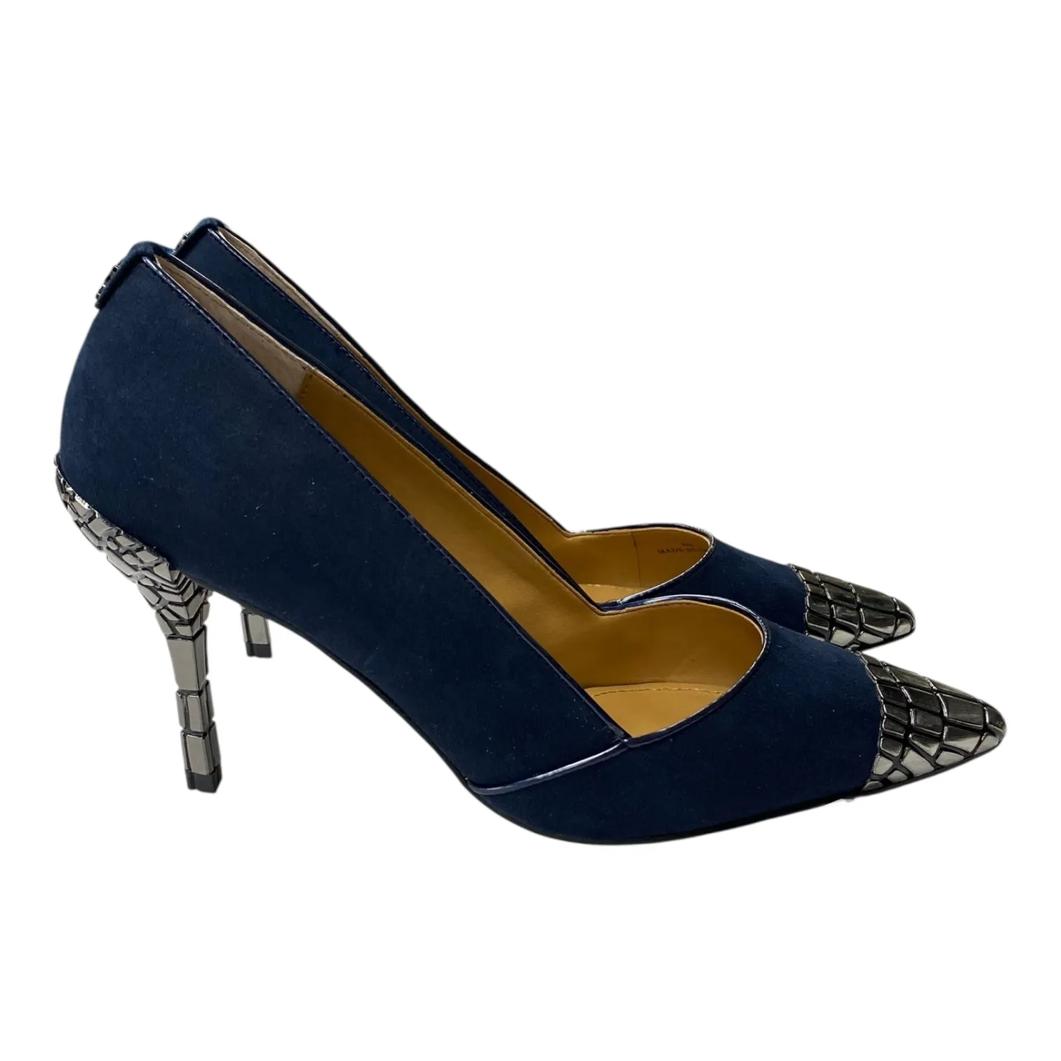Shoes Heels Stiletto By J Renee In Navy, Size:8 Crystal Heels