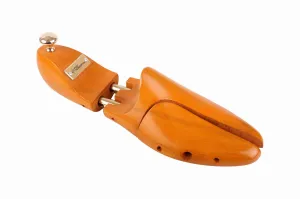 FOOT FEDERATION ADJUSTABLE MEN'S WOODEN SHOE TREE BEECHWOOD ORANGE