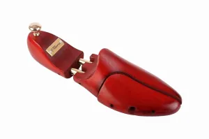FOOT FEDERATION ADJUSTABLE MEN'S WOODEN SHOE TREE BEECHWOOD RED