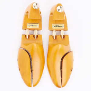 FOOT FEDERATION YELLOW COLOR MEN'S WOODEN SHOE TREE WITH TWIN TUBES