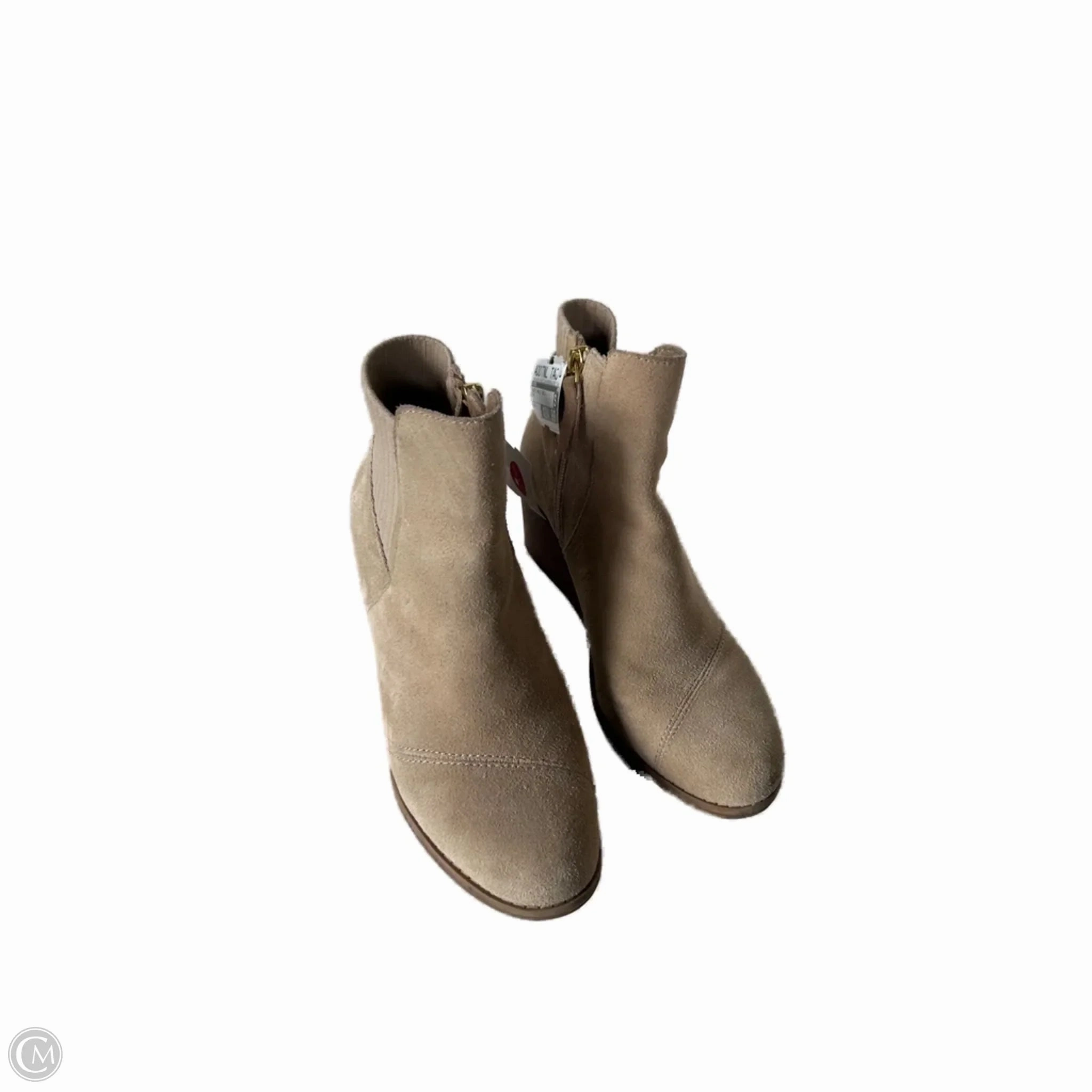 Boots Ankle Heels By Toms In Tan, Size: 7 EVAOutsole