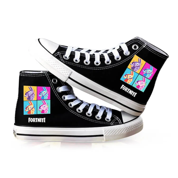 Fortnite Canvas Shoes For Kids Men Women