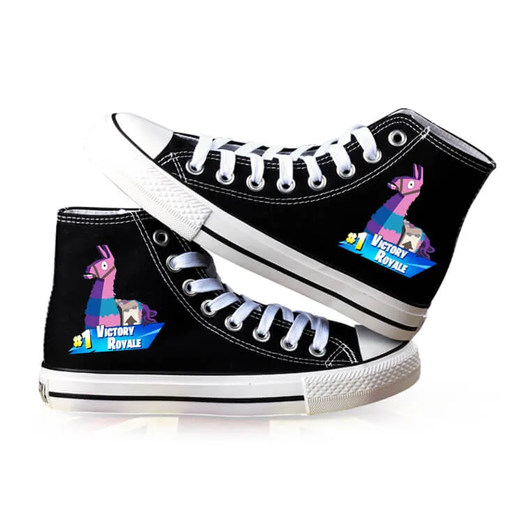 Fortnite Canvas Shoes For Kids Men Women