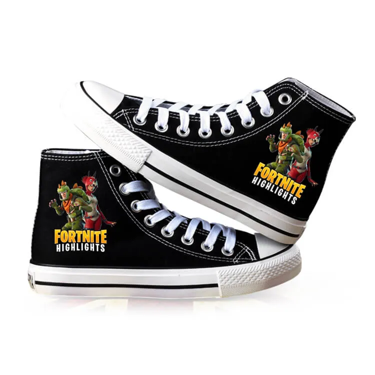 Fortnite Canvas Shoes For Kids Men Women