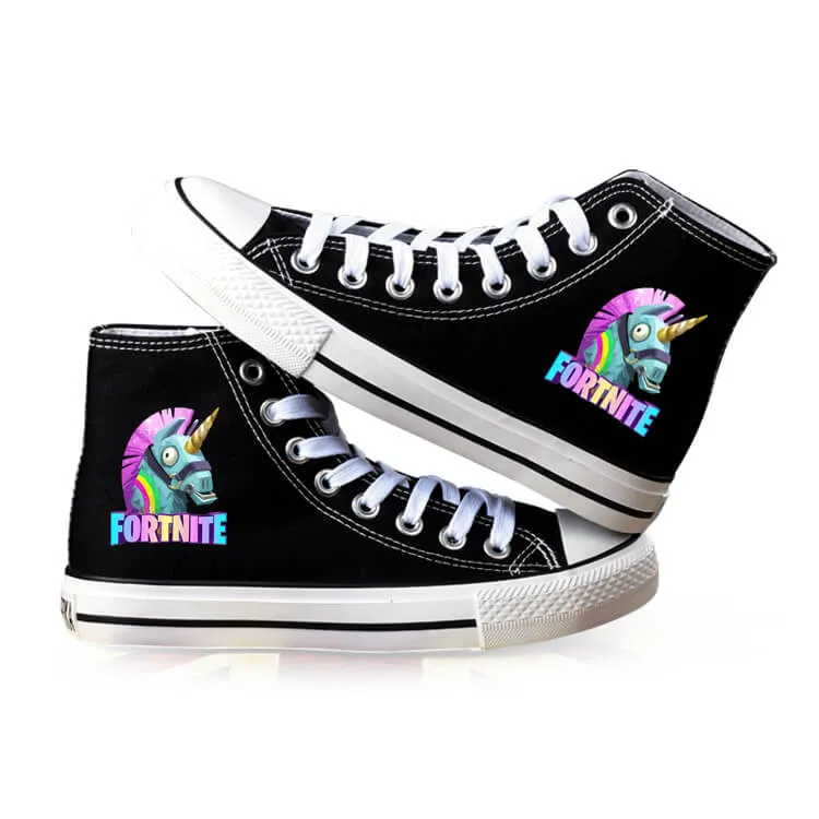 Fortnite Canvas Shoes For Kids Men Women