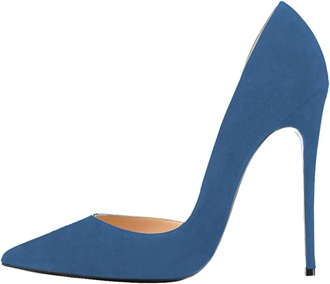 FSJ Women Formal Pointed Toe Dress Shoes D'Orsay High Heels Sexy Stiletto Formal Pumps Size 4-15 US