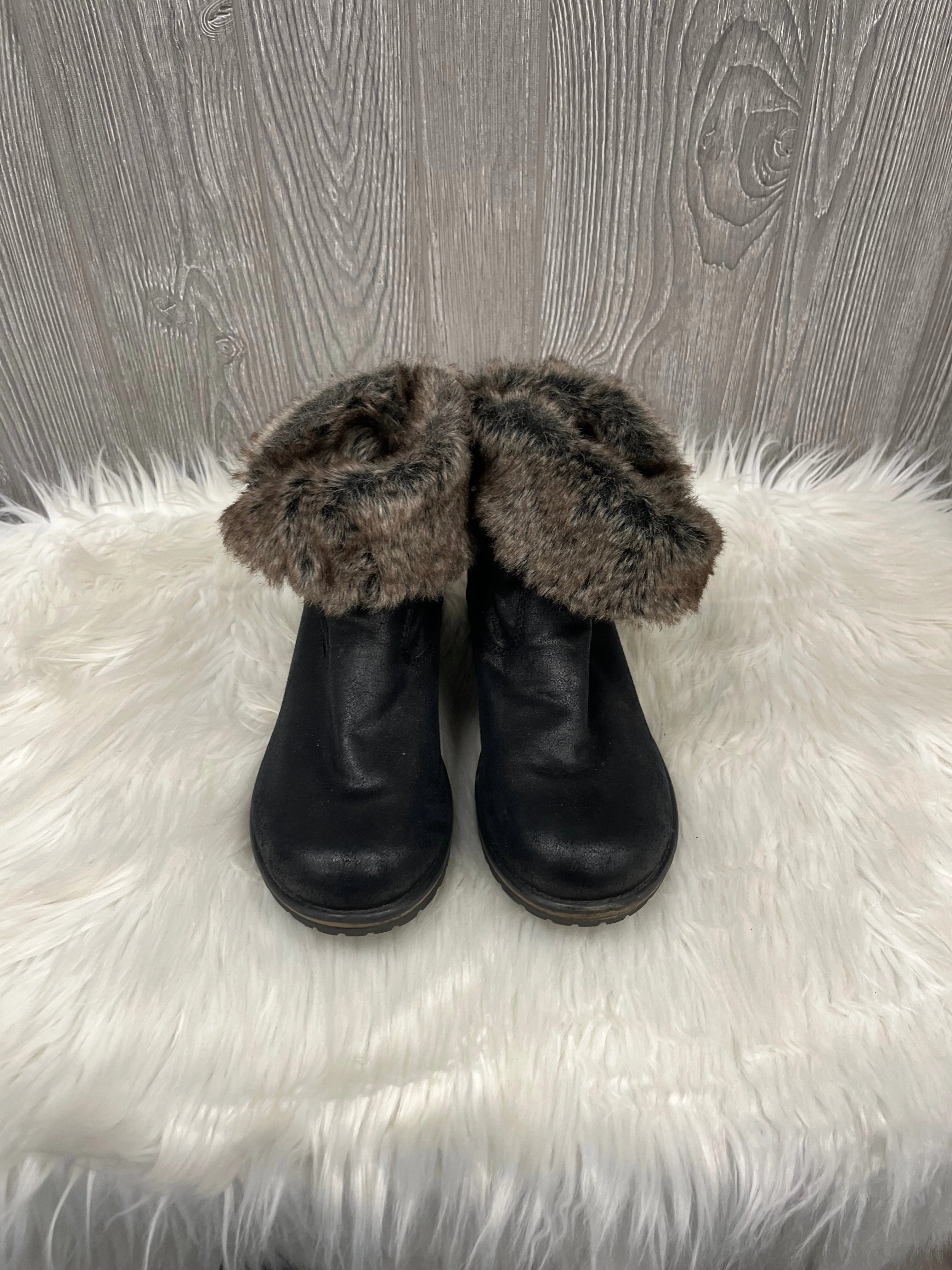 Boots Ankle Flats By Candies In Black, Size: 10 Elastic