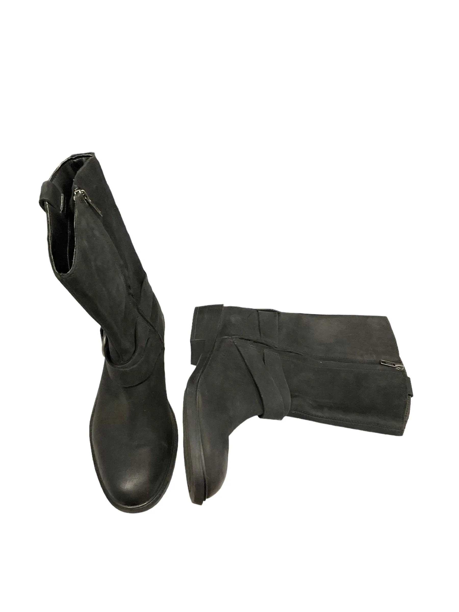 Work Basic Boots Mid-calf Flats By Ugg In Black, Size: 7